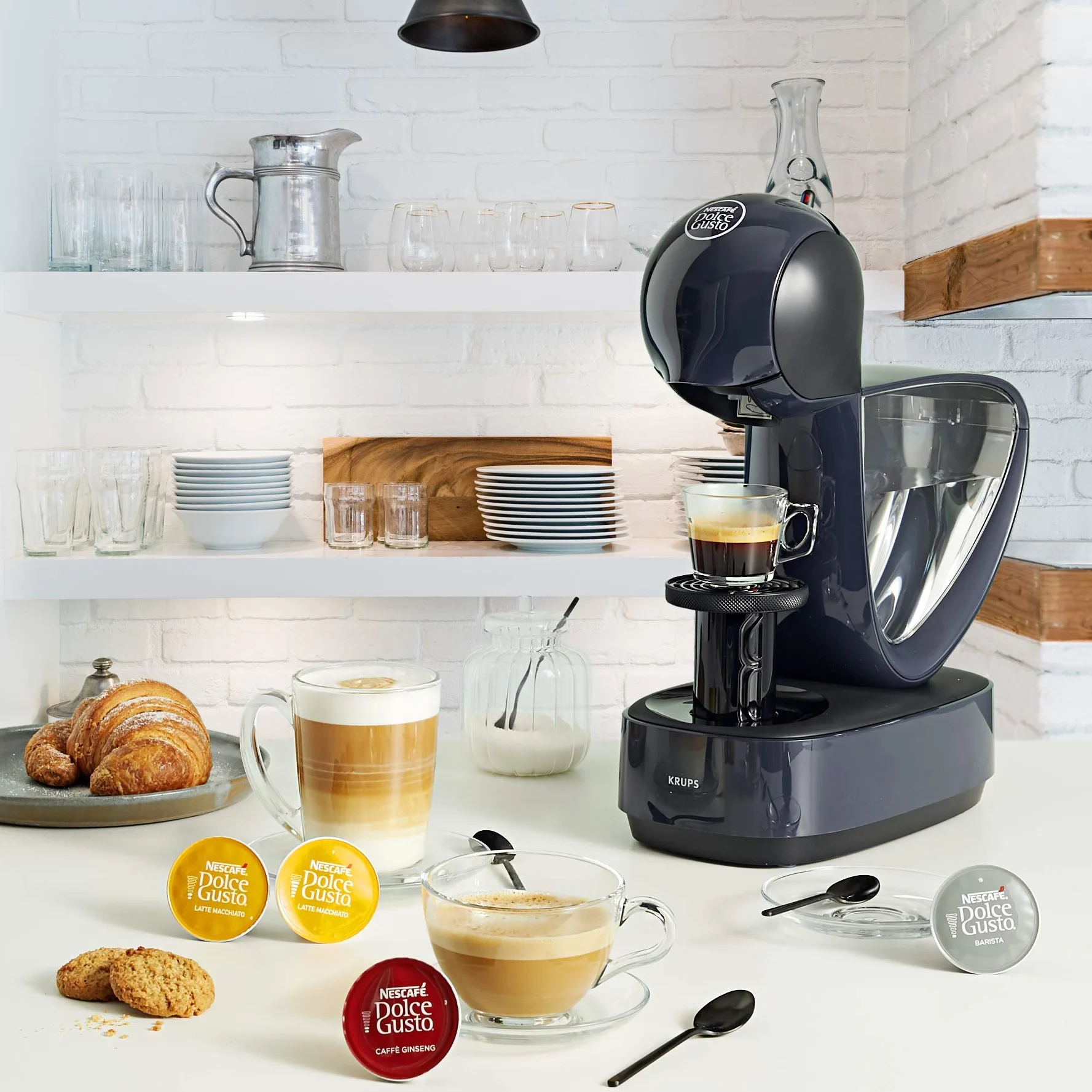 KRUPS KP1A3B NESCAFÉ DOLCE GUSTO PICCOLO XS ekspres kapsułkowy do kawy, 1500 W, 0,8 l, czarny