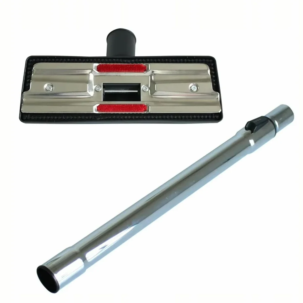 Zestaw szczotek podłogowych i rura teleskopowa DN32-26 cm, 32 mm, długość 44,5-81 cm | zamiennik do odkurzacza Zelmer Cobra, Meteor, Aquawelt | akcesoria do czyszczenia podłóg