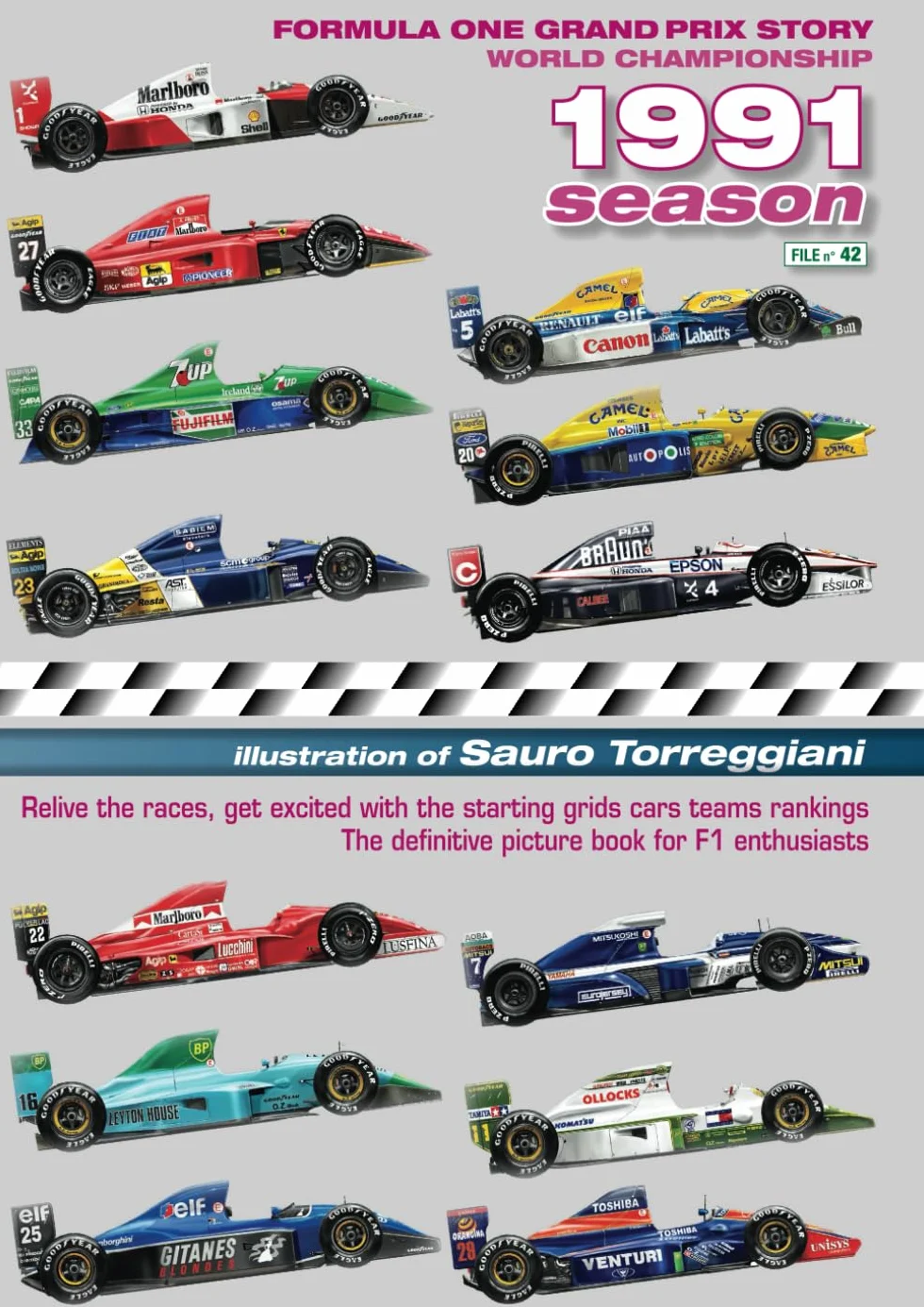 Formula One Grand Prix Story 1991 Season World Championship: Relive the races, enjoy with the starting grids cars teams rankings. The definitive picture book for F1 enthusiasts
