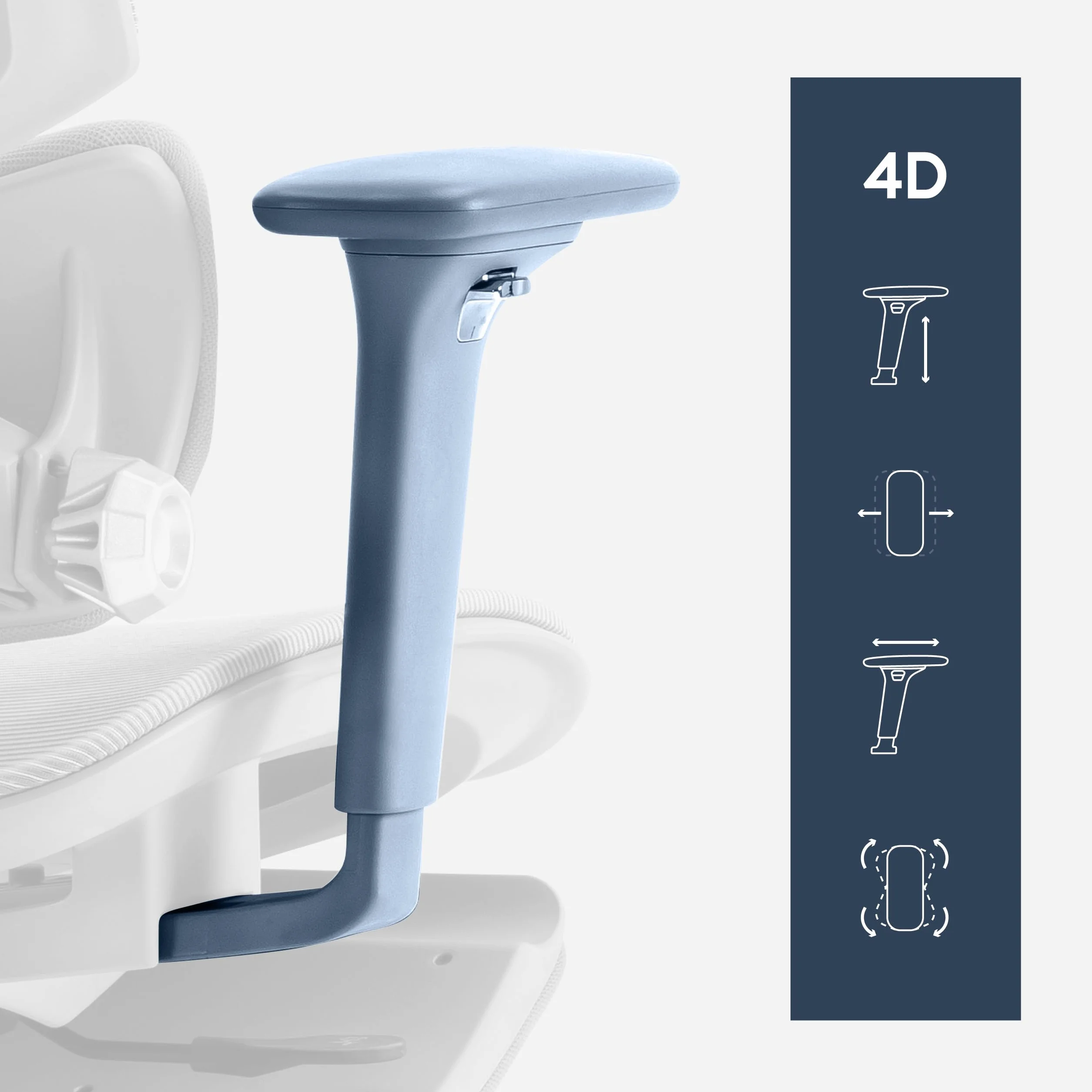 MARK ADLER Expert 8.7 Ergonomiczne krzesło biurowe z podłokietnikami 4D, zagłówkiem i podparciem lędźwiowym, 150 kg