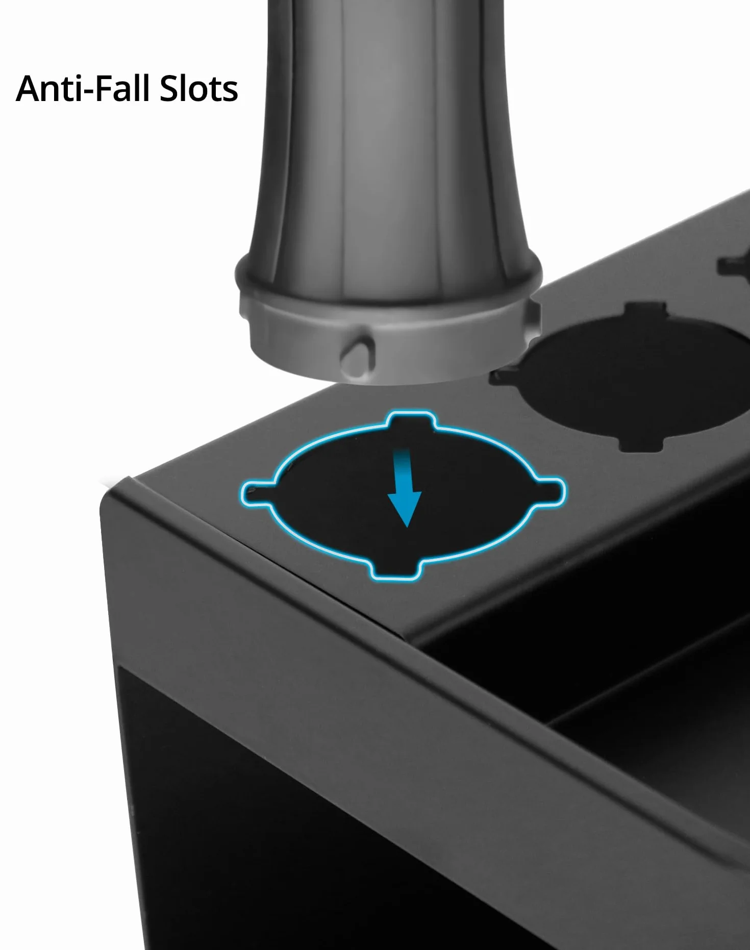 QWORK® Uchwyt ścienny, organizer kompatybilny z Dyson Airwrap, lokówką, różdżką, beczkami, szczotkami – anodowane aluminium