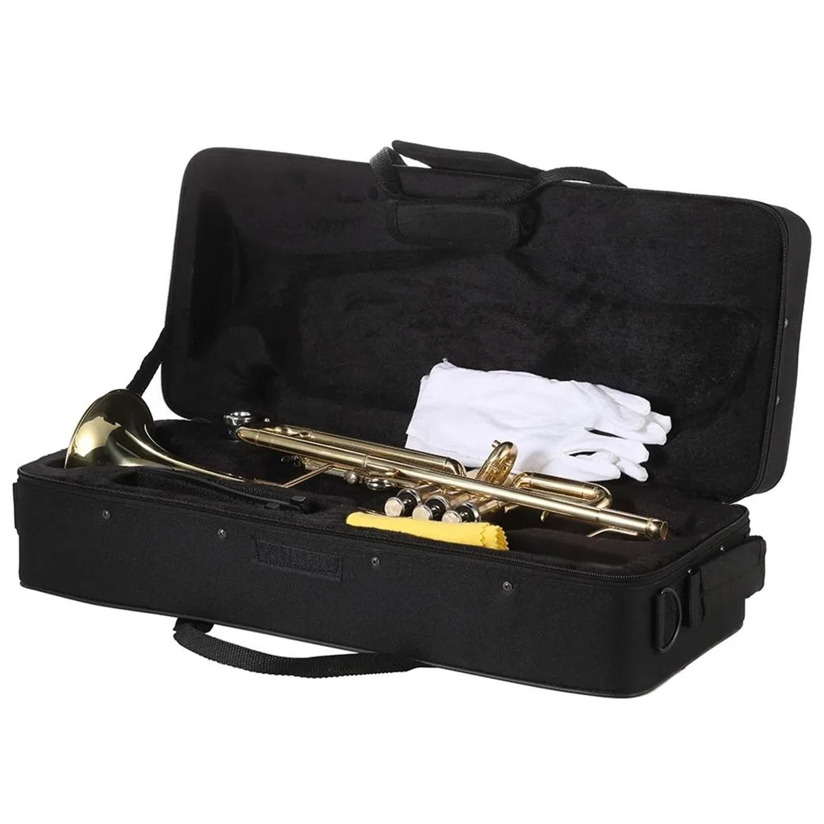 Standard Trąbka Trąbka Bb Płaski Mosiądz Złoty Malowany Wykwintny Trwały Instrument Muzyczny Instrumenty Mosiężne