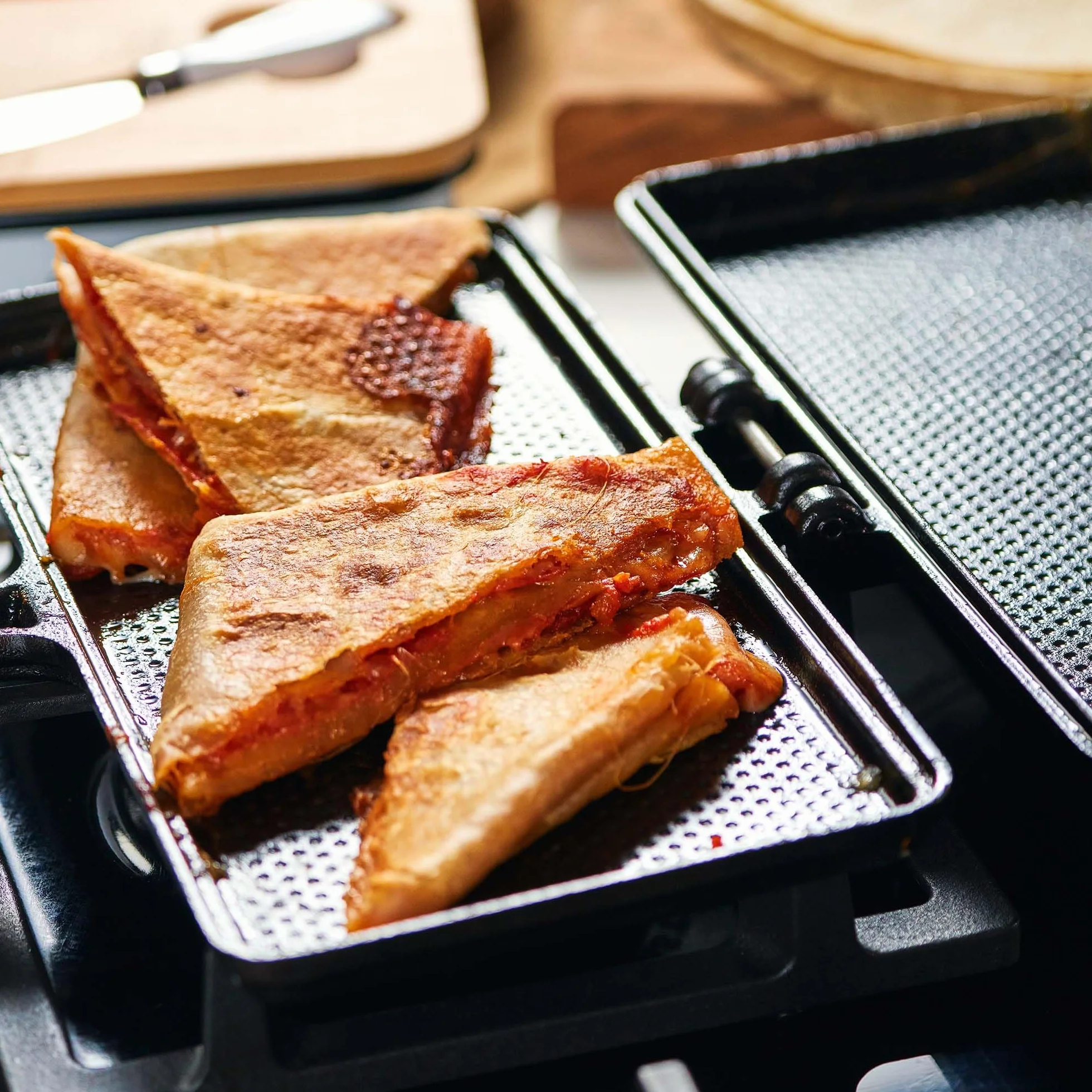 VICTORIA Opiekacz do kanapek żeliwny 27 x 14 cm, toster Panini Maker