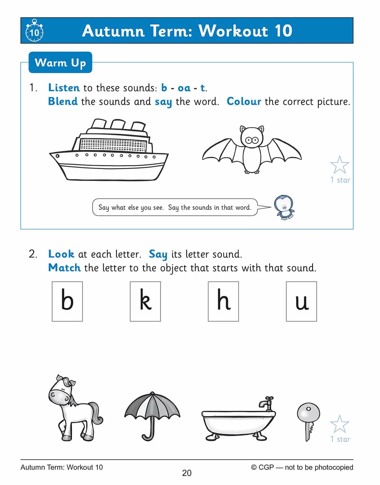Reception English Phonics 10-Minute Weekly Workouts