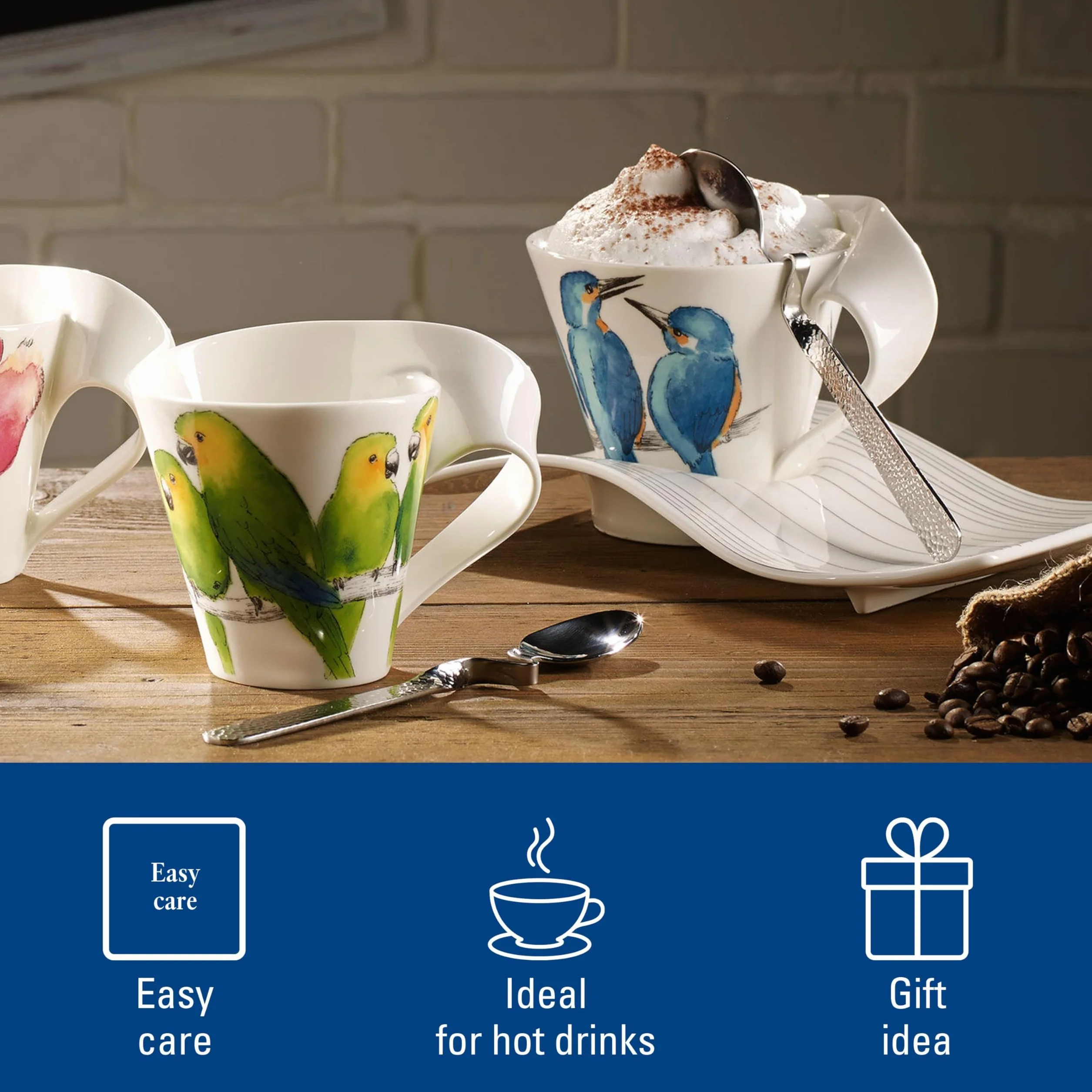 Villeroy & Boch NewWave Caffè Kubek do kawy 300 ml Porcelana Premium Biały