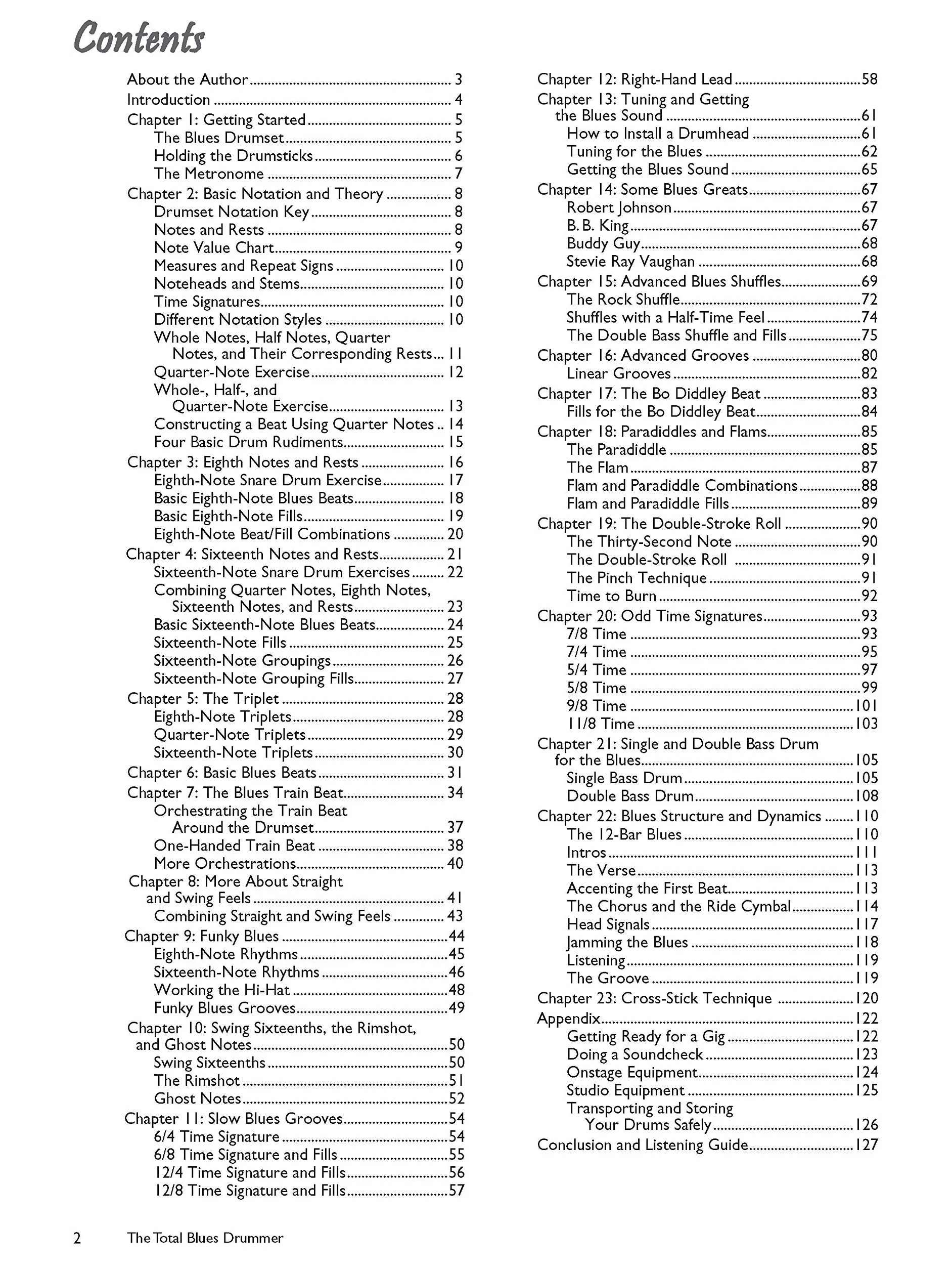 The Total Blues Drummer: A Fun and Comprehensive Overview of Blues Drumming, Book & CD
