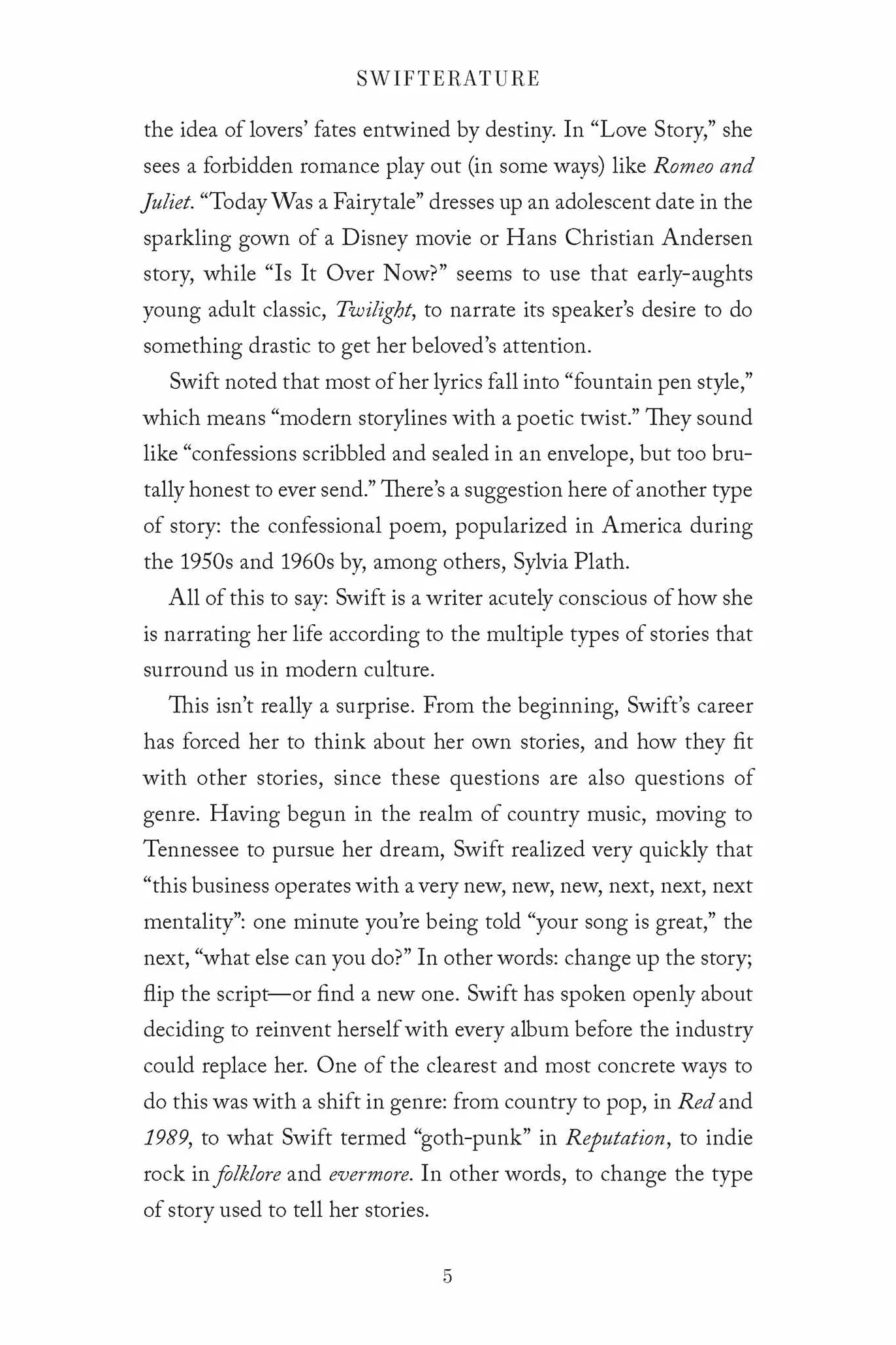 Swifterature: A Love Story: English Literature and Taylor Swift