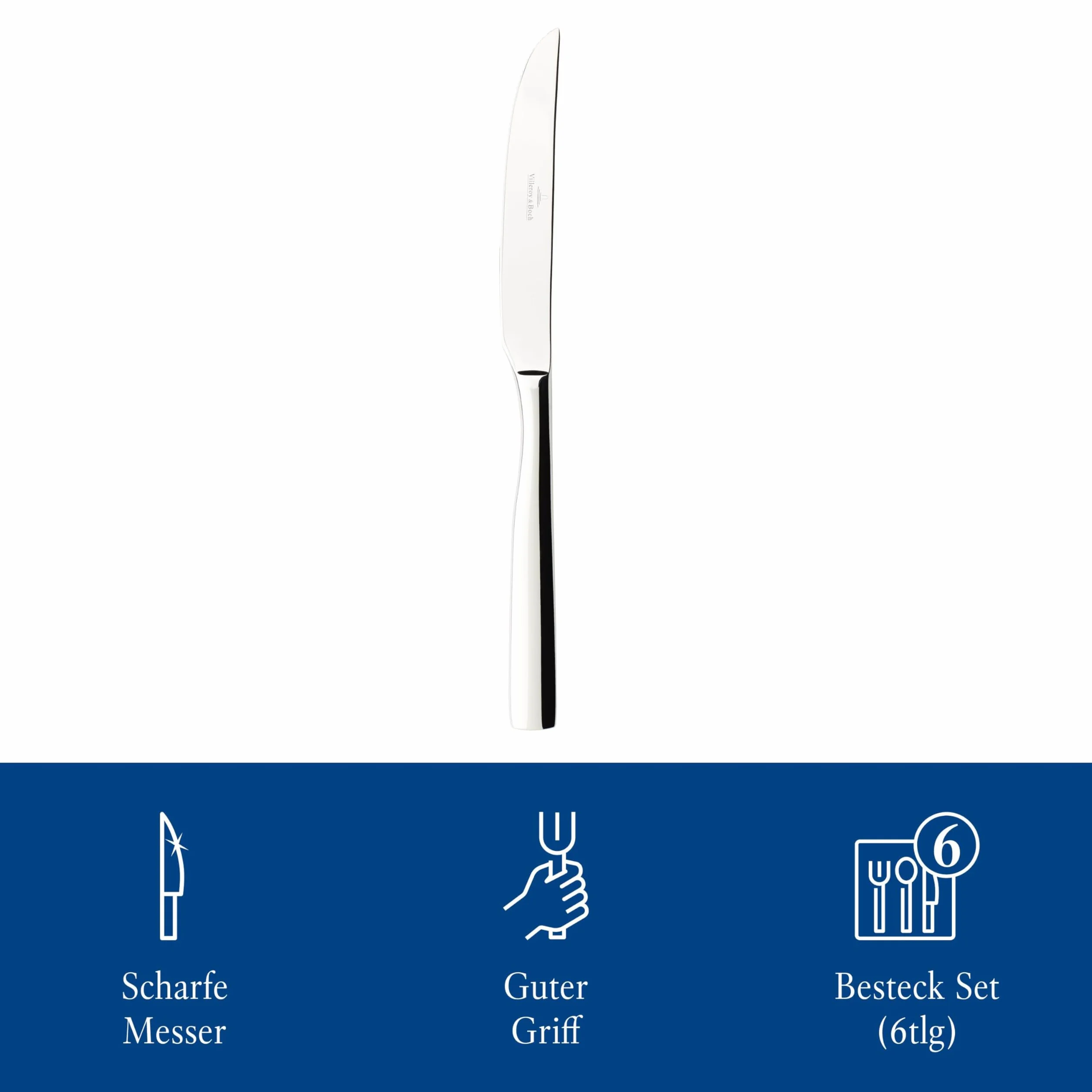 Villeroy & Boch Piemont 225 mm 6-częściowy zestaw noży do steków