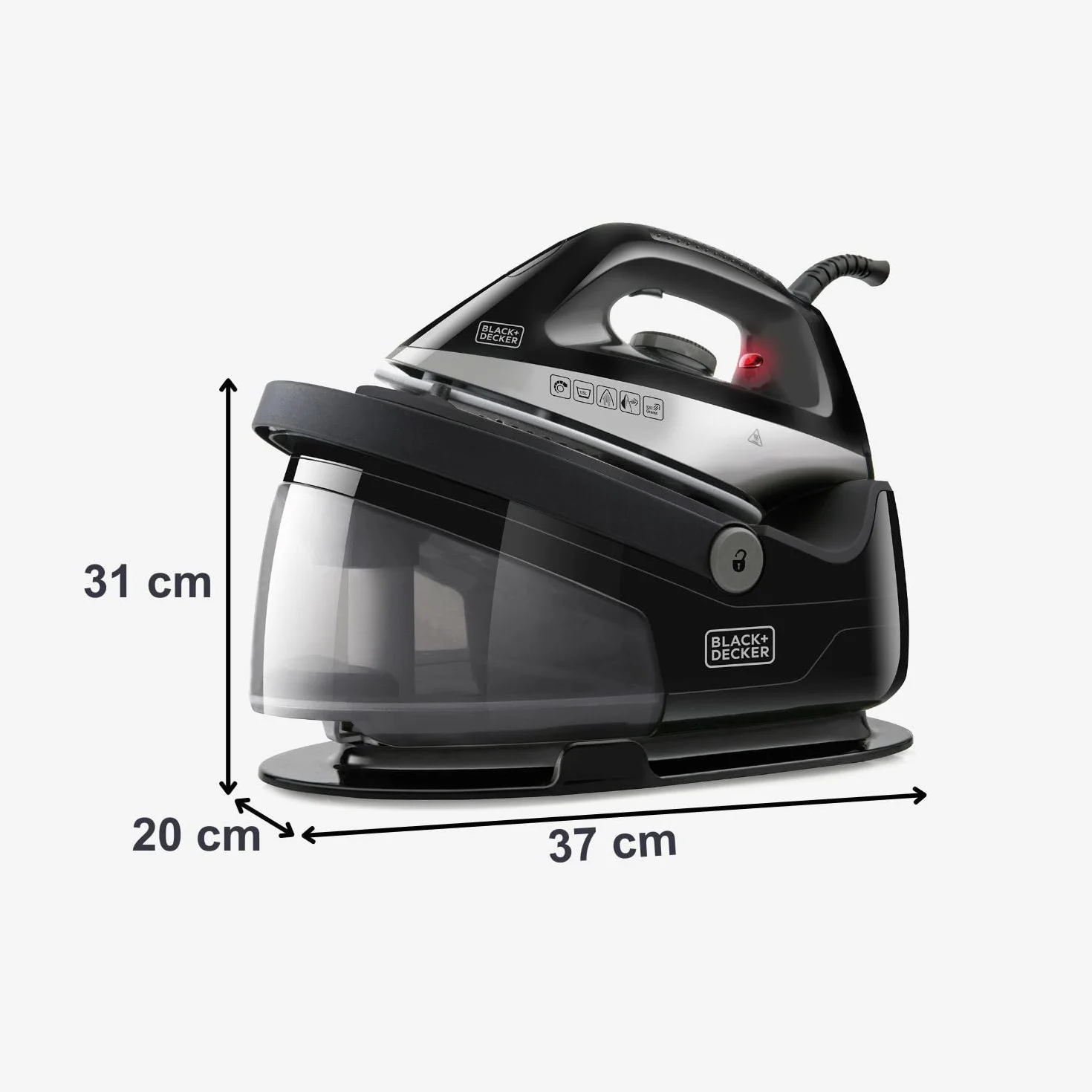 BLACK+DECKER BXSS22000E żelazko parowe 2200 W szare