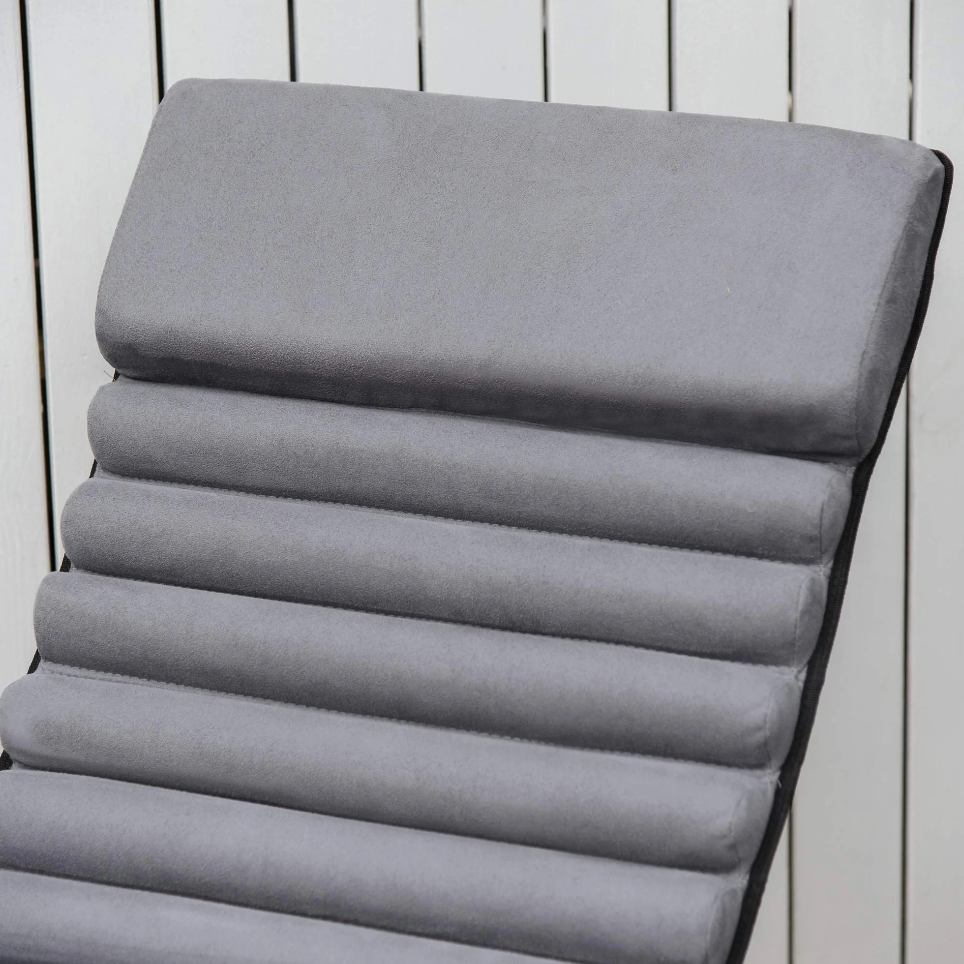 Outsunny fotel bujany ergonomia 2 w 1 krzesło bujane krzesło ogrodowe leżanka bujana tekstylina kulisty ciemnoszary 150 x 62 x 88 cm