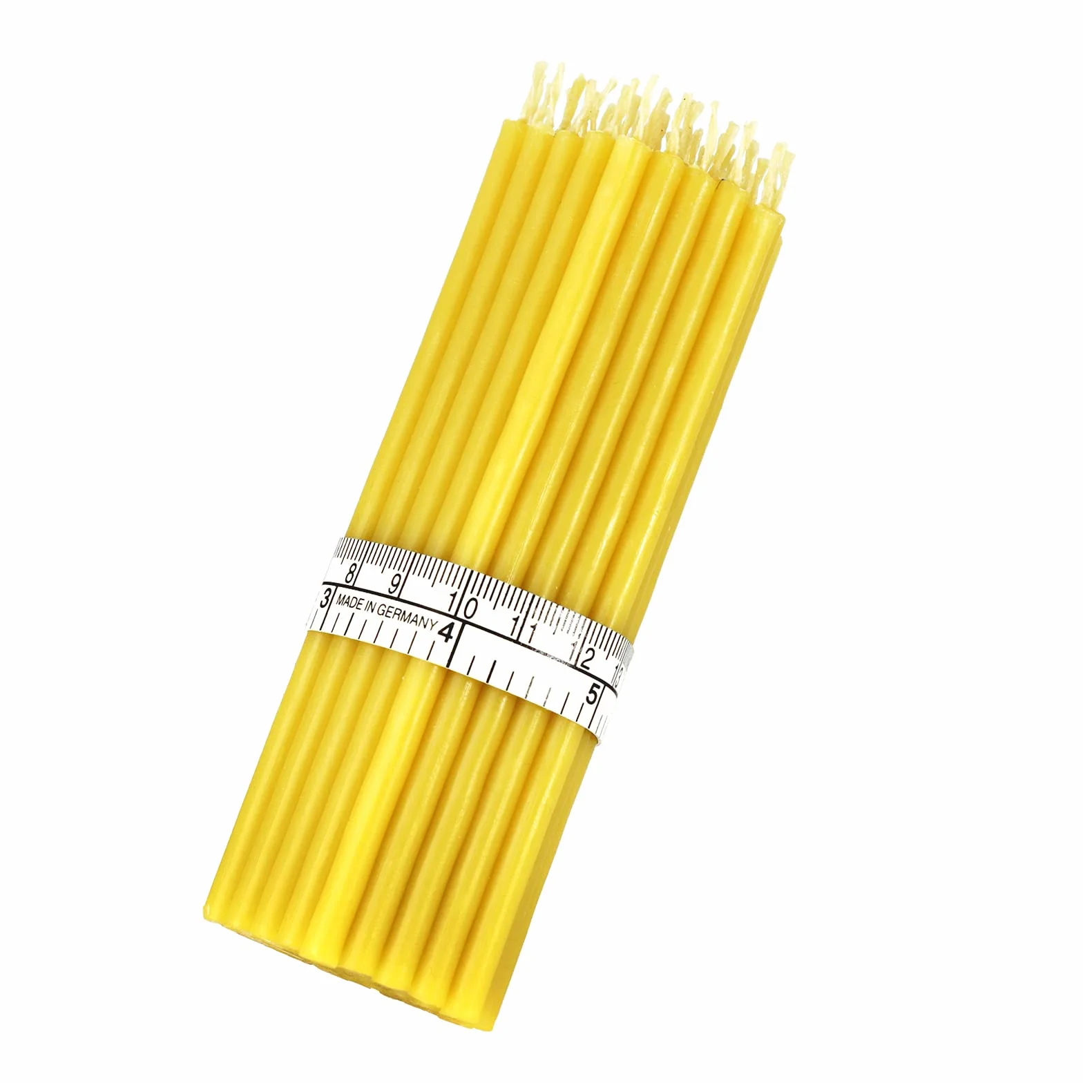 żółte świece woskowe 12,5 cm ołtarz rytualne 50 sztuk 140 g
