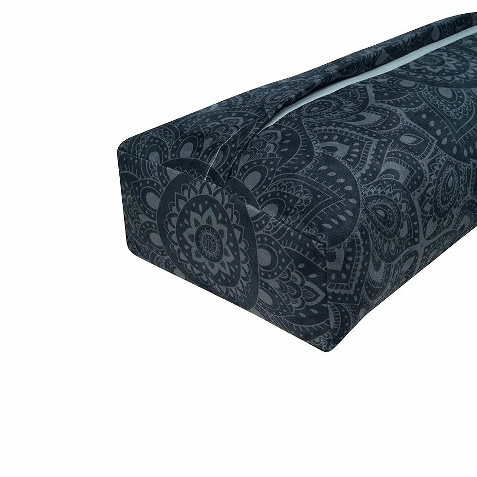 Yoga Design Lab Yoga Bolster Poduszka do Jogi z Mikrofibry z Recyklingu Naturalna Bawełna Wypełnienie Piankowe