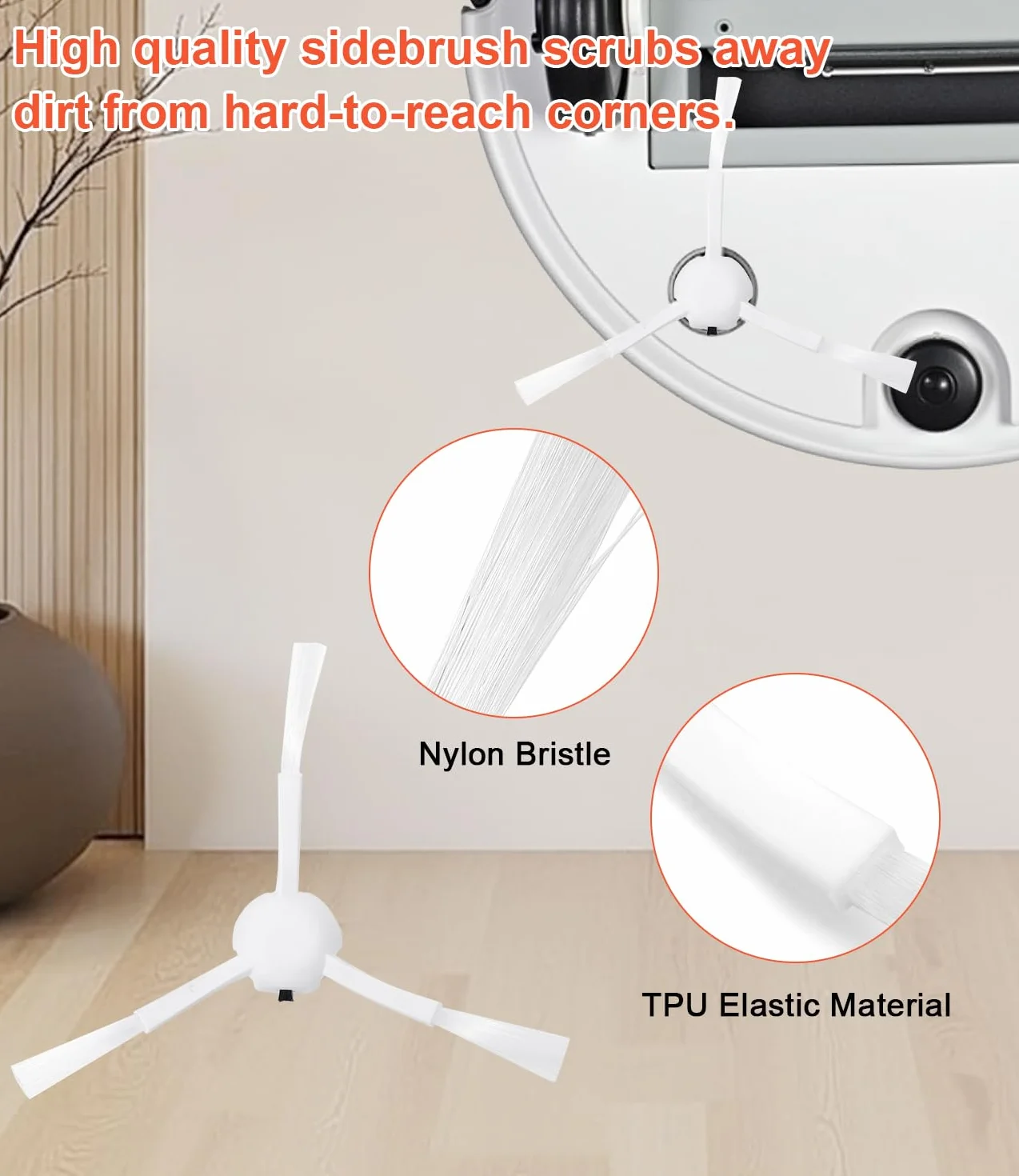 Zestaw akcesoriów do odkurzacza robota Xiaomi X20+/X10+/Dreame L10s Ultra/L10 Ultra/L10 Prime, 1 szczotka główna, 4 filtry, 4 nakładki na mopa, 6 szczotek bocznych, 6 worków na kurz