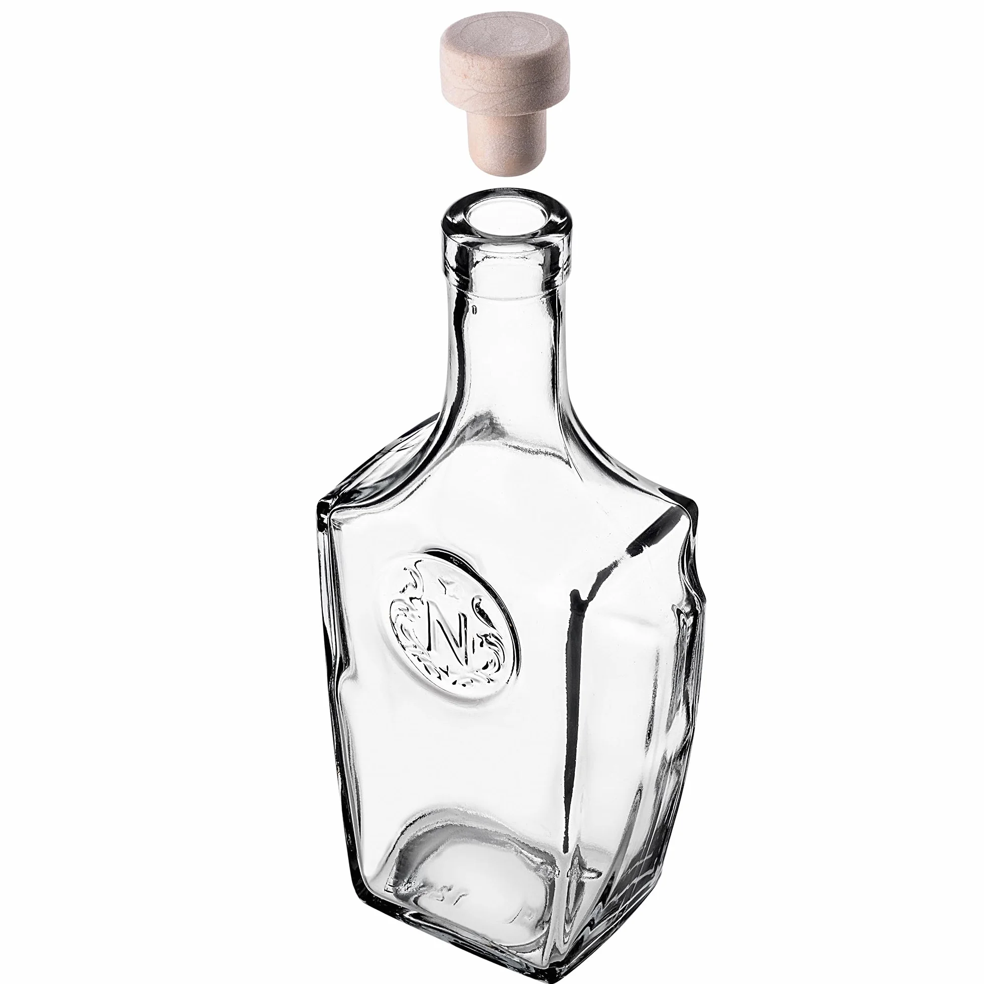 KADAX Zestaw 10 szt. Butelki szklane 500 ml z korkami szczelne wielokrotnego użytku do nalewek