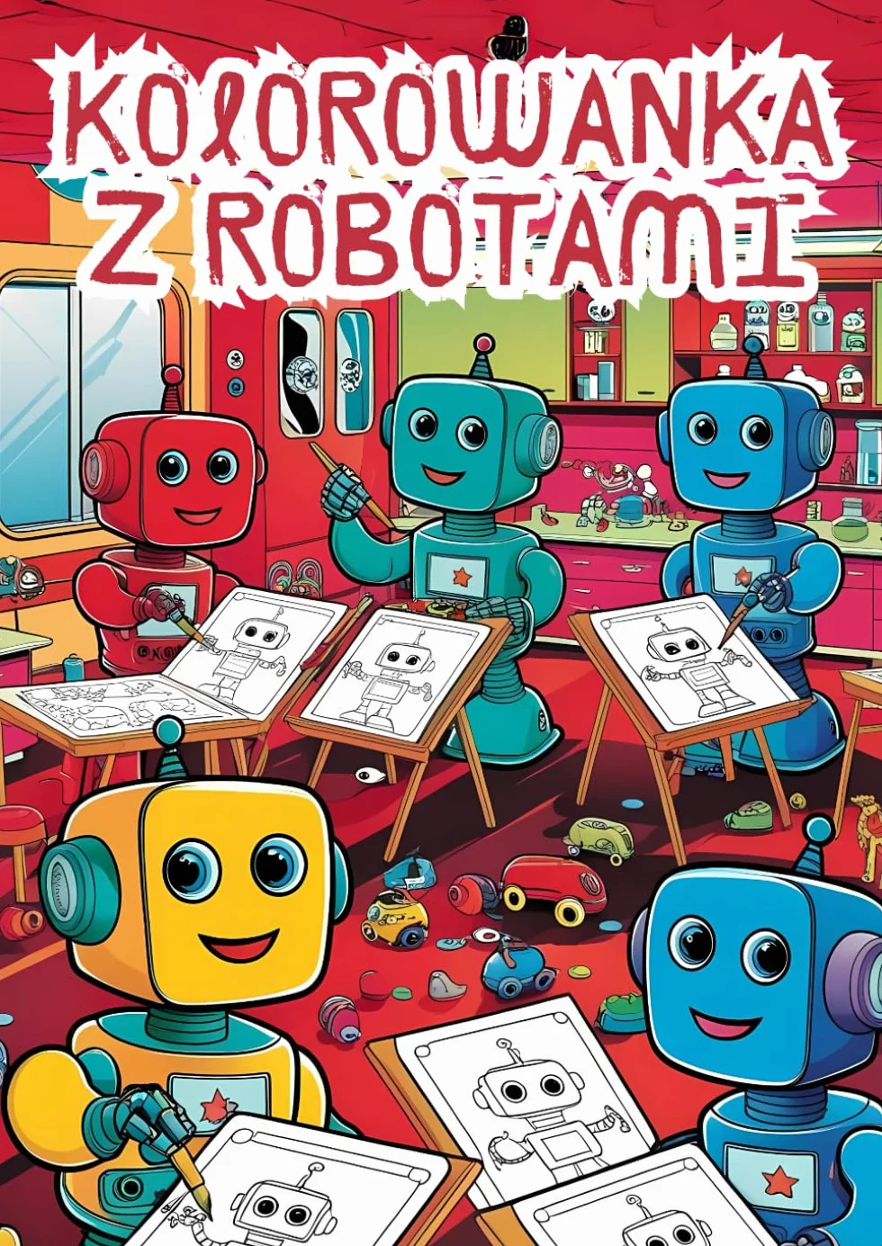 Kolorowanka z Robotami - Ponad 100 rysunków do kolorowania dla dzieci: Ożywiaj niesamowite roboty za pomocą swoich kolorów!