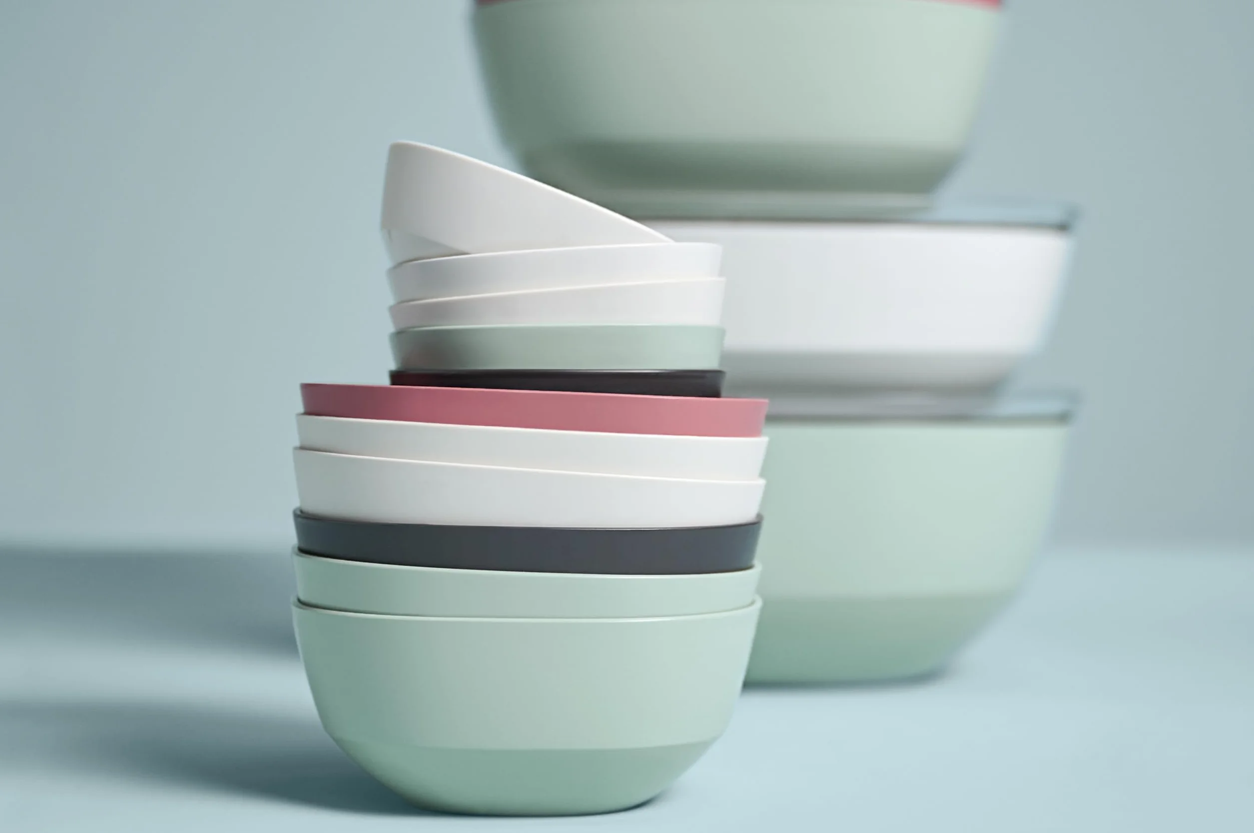 Mepal Serving bowl Silueta 5.0 l with lid Nordic white