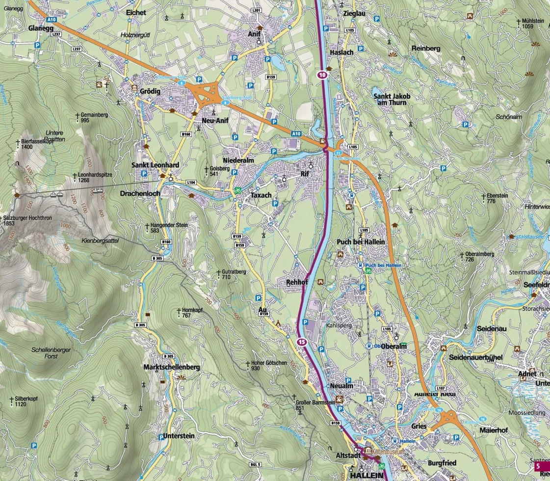 KOMPASS Fahrrad-Tourenkarte Alpe Adria Radweg 1:50.000: Von Salzburg nach Grado, GPX-Datei zum Download, Leporello Karte, reiß- und wetterfest: 7059