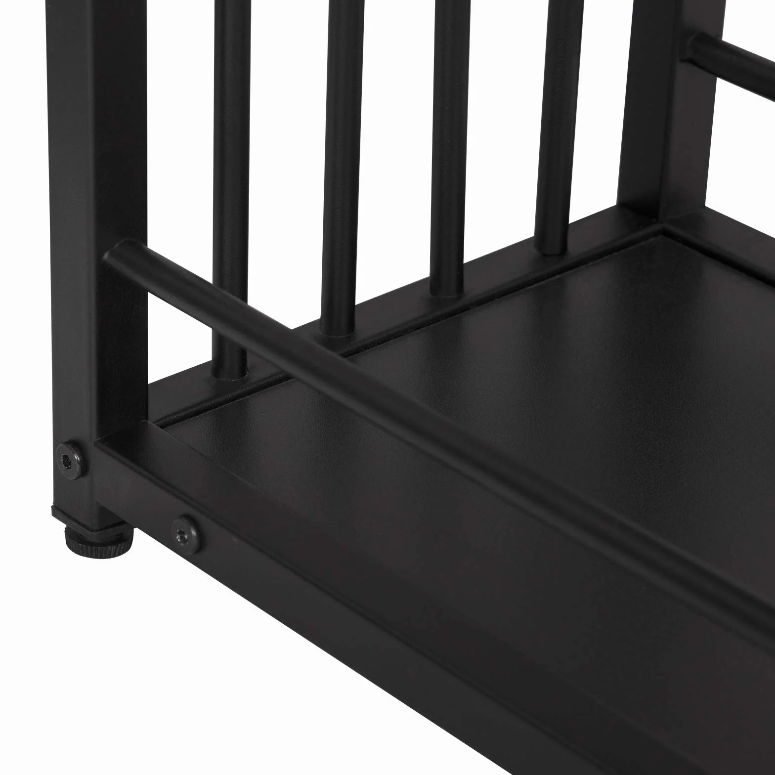 WOLTU Stół barowy BT26sz 120x40x105 cm czarny metalowy MDF
