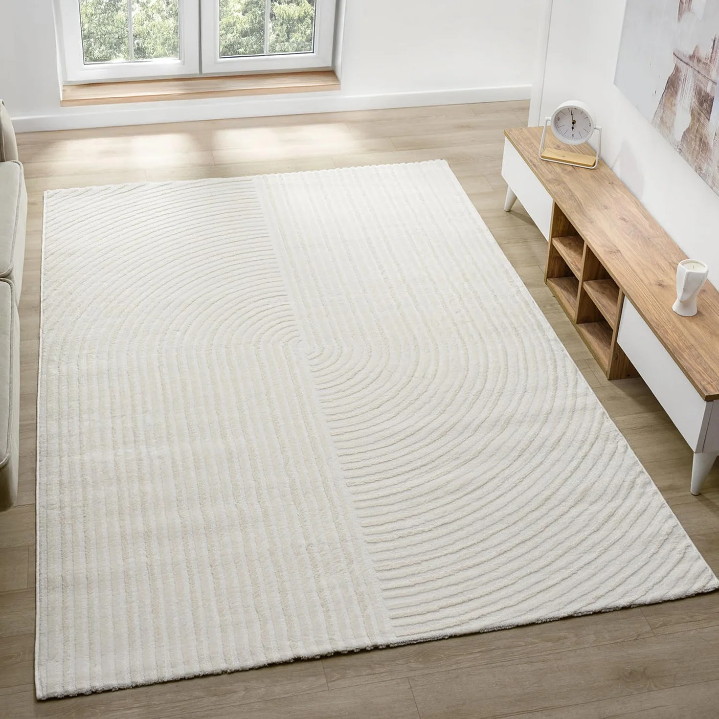 VIMODA dywan boho 80 x 300 cm kremowy