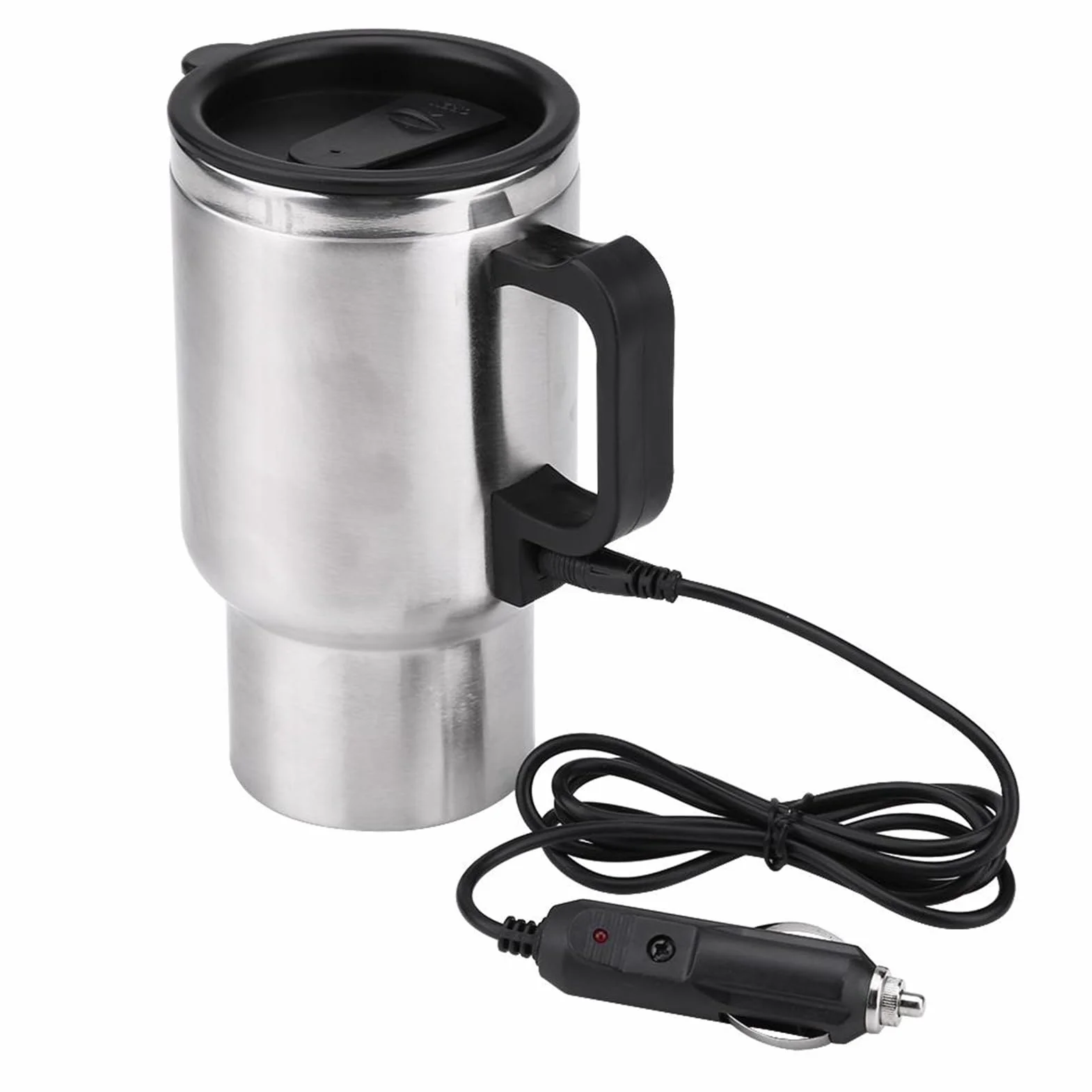 Elektryczny czajnik do ogrzewania samochodu 12 V 450 ml ze stali nierdzewnej termos podróżny