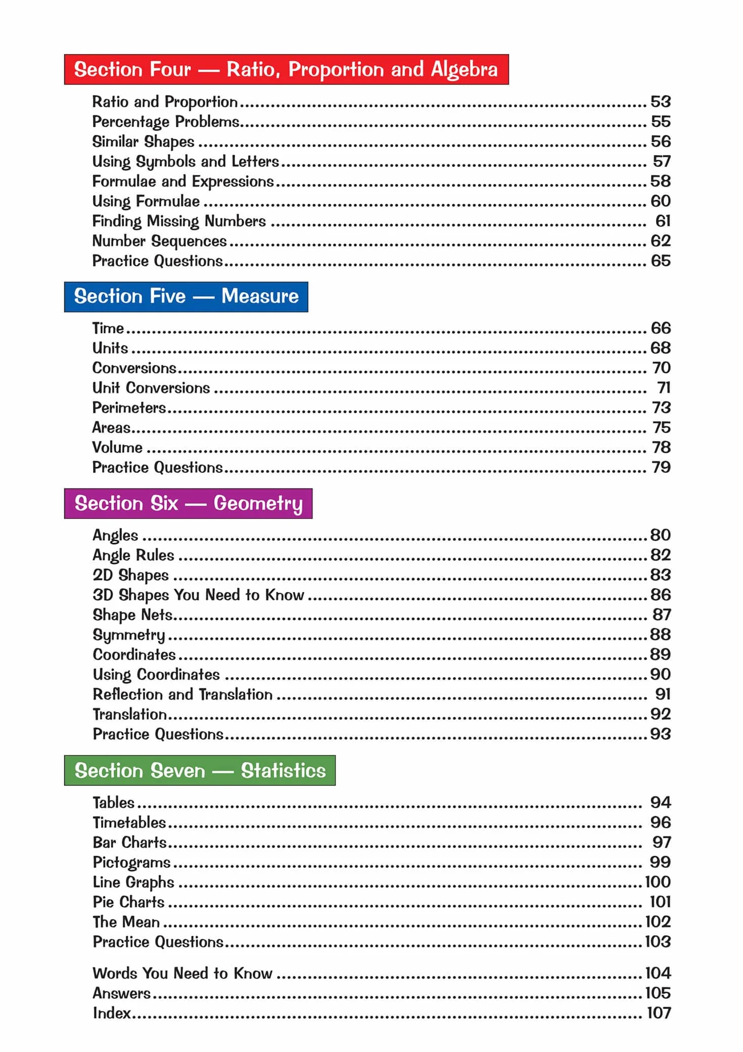 KS2 Maths Study Book - Ages 7-11
