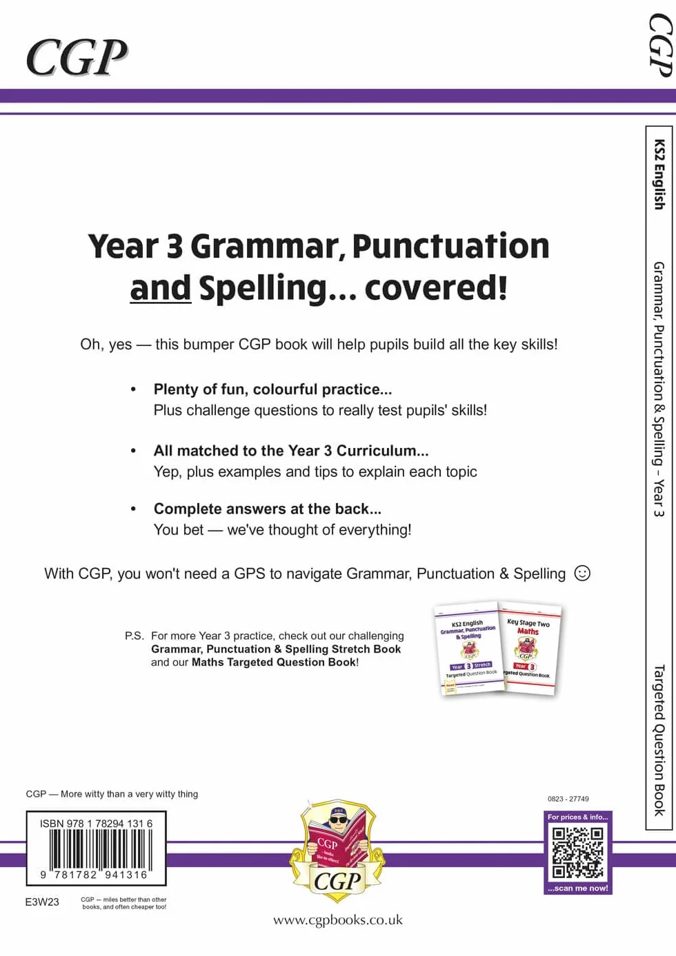 KS2 English Year 3 Grammar, Punctuation & Spelling Targeted Question Book (with Answers)