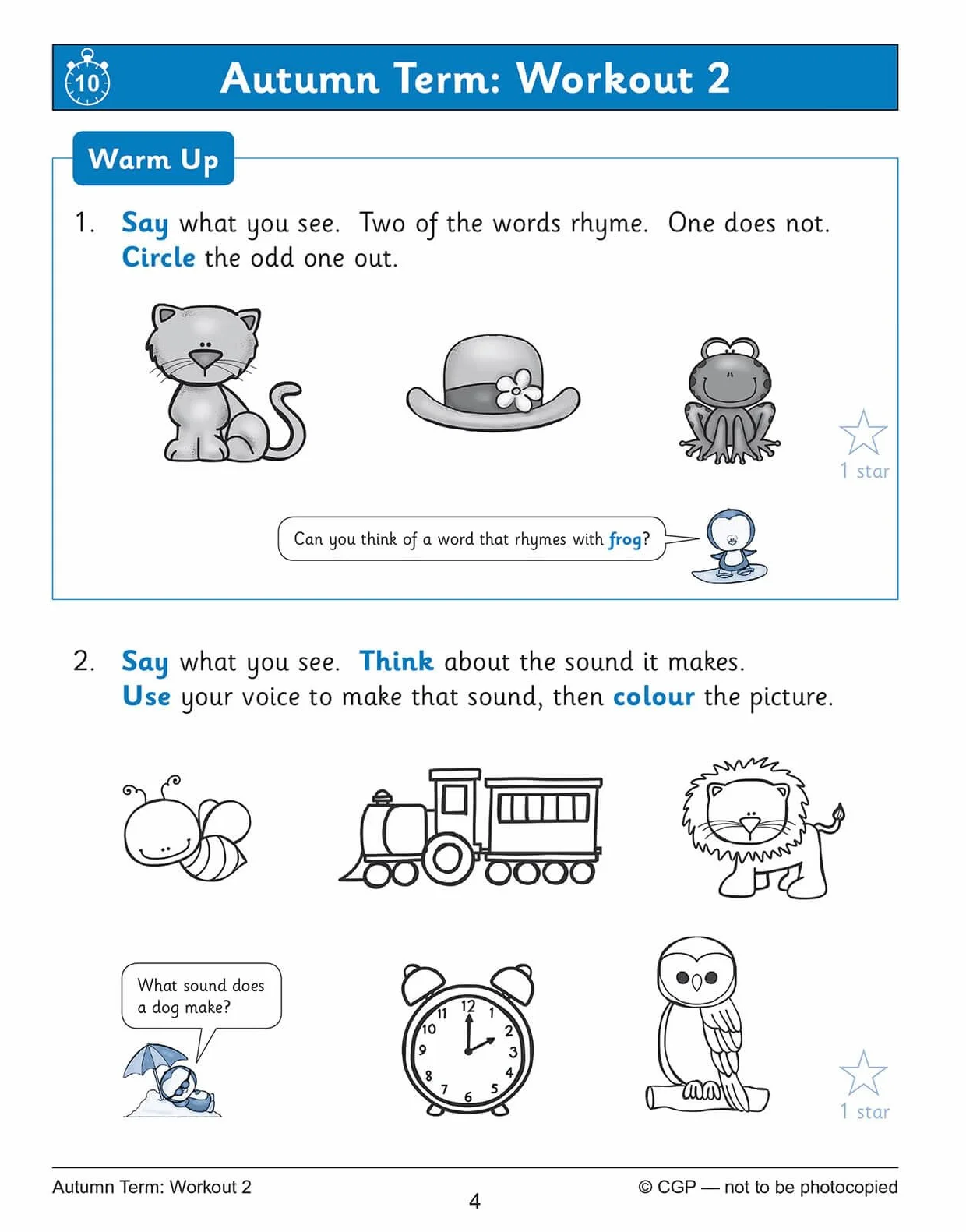 Reception English Phonics 10-Minute Weekly Workouts