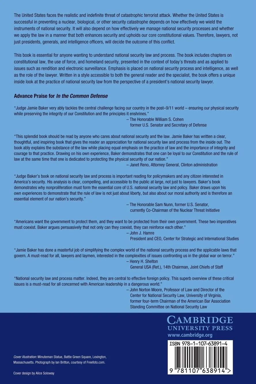 In the Common Defense: National Security Law for Perilous Times