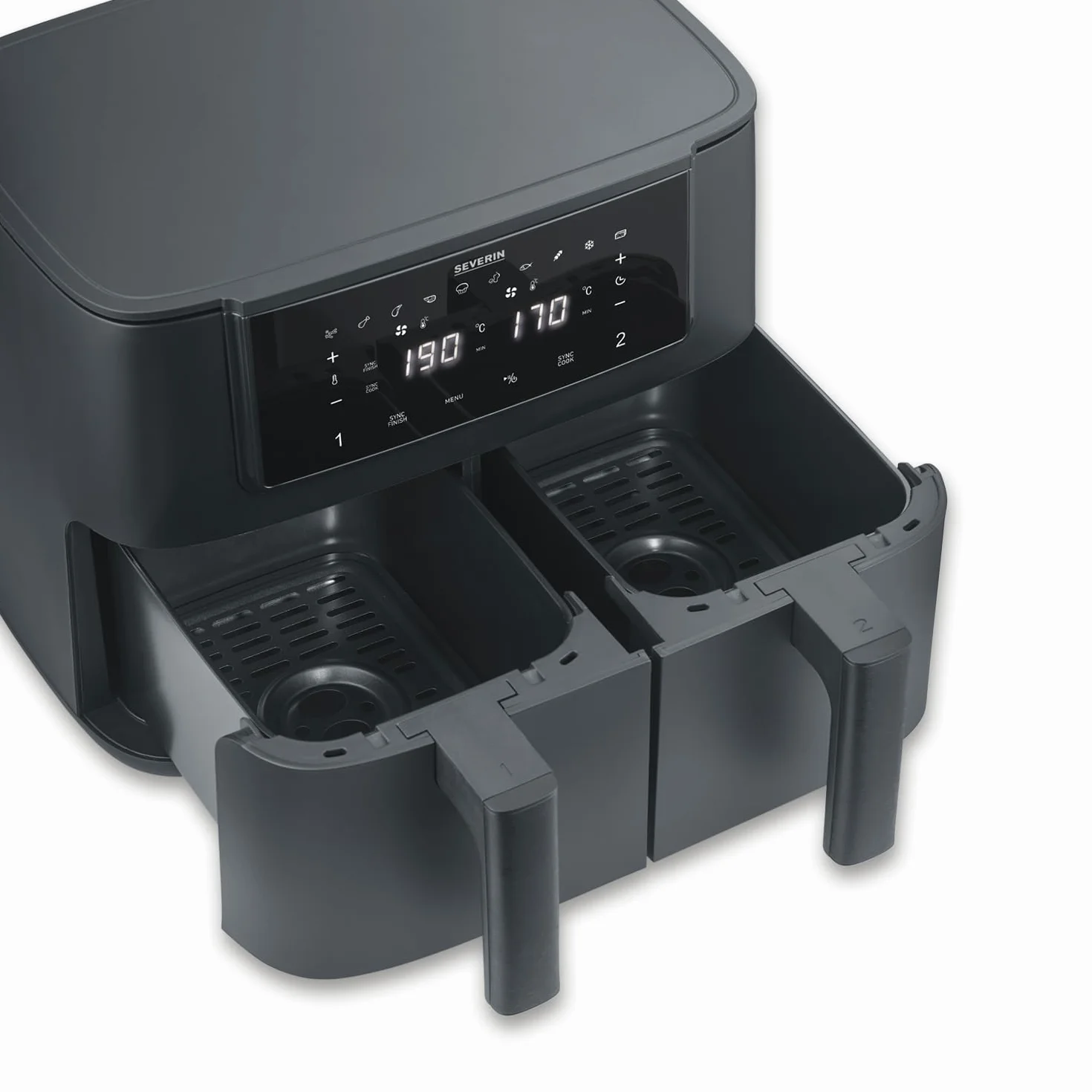 Severin Frytkownica na gorące powietrze Dual Zone 2 x 4 l 2600 W 10 programów