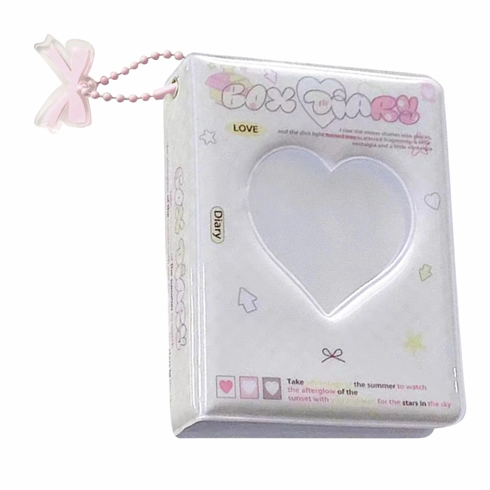 Segregator karty fotograficzne, ok?adka karty fotograficzne | Heart Hollow Photo Card Holder Book 40 kieszeni | wodoodporny album fotograficzny do kolekcjonowania zdj??