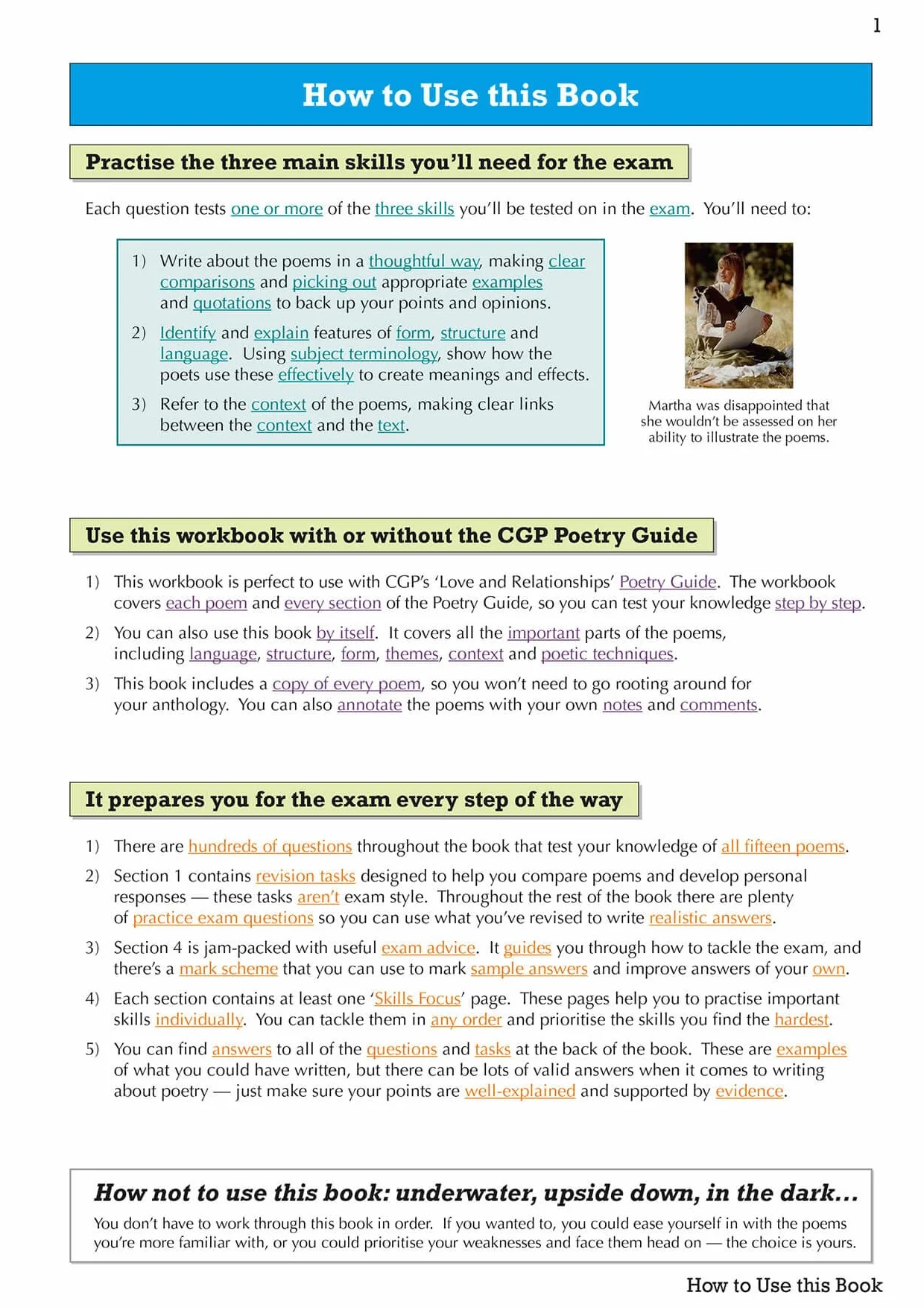 GCSE English Literature AQA Poetry Workbook: Love & Relationships Anthology (includes Answers)