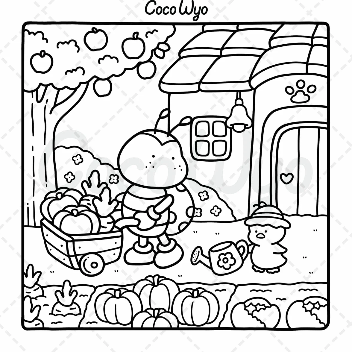Cozy Friends: Coloring Book for Adults and Teens Featuring Super Cute Animal Characters with Easy and Simple Designs for Relaxation