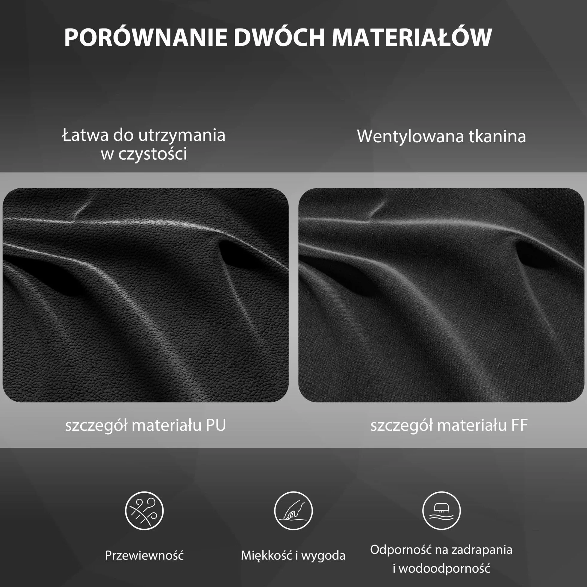 SENSE7 Spellcaster krzesło biurowe dla graczy ergonomiczne stalowa rama regulowane 43-52x69,5x57 cm czarno-szare