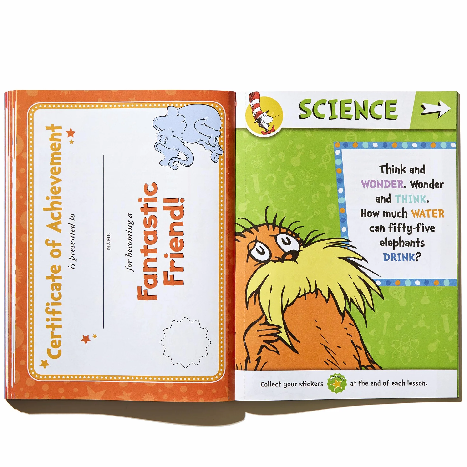 Dr. Seuss Workbook: Grade 2: 260+ Fun Activities with Stickers and More! (Spelling, Phonics, Reading Comprehension, Grammar, Math, Addition & Subtraction, Science)