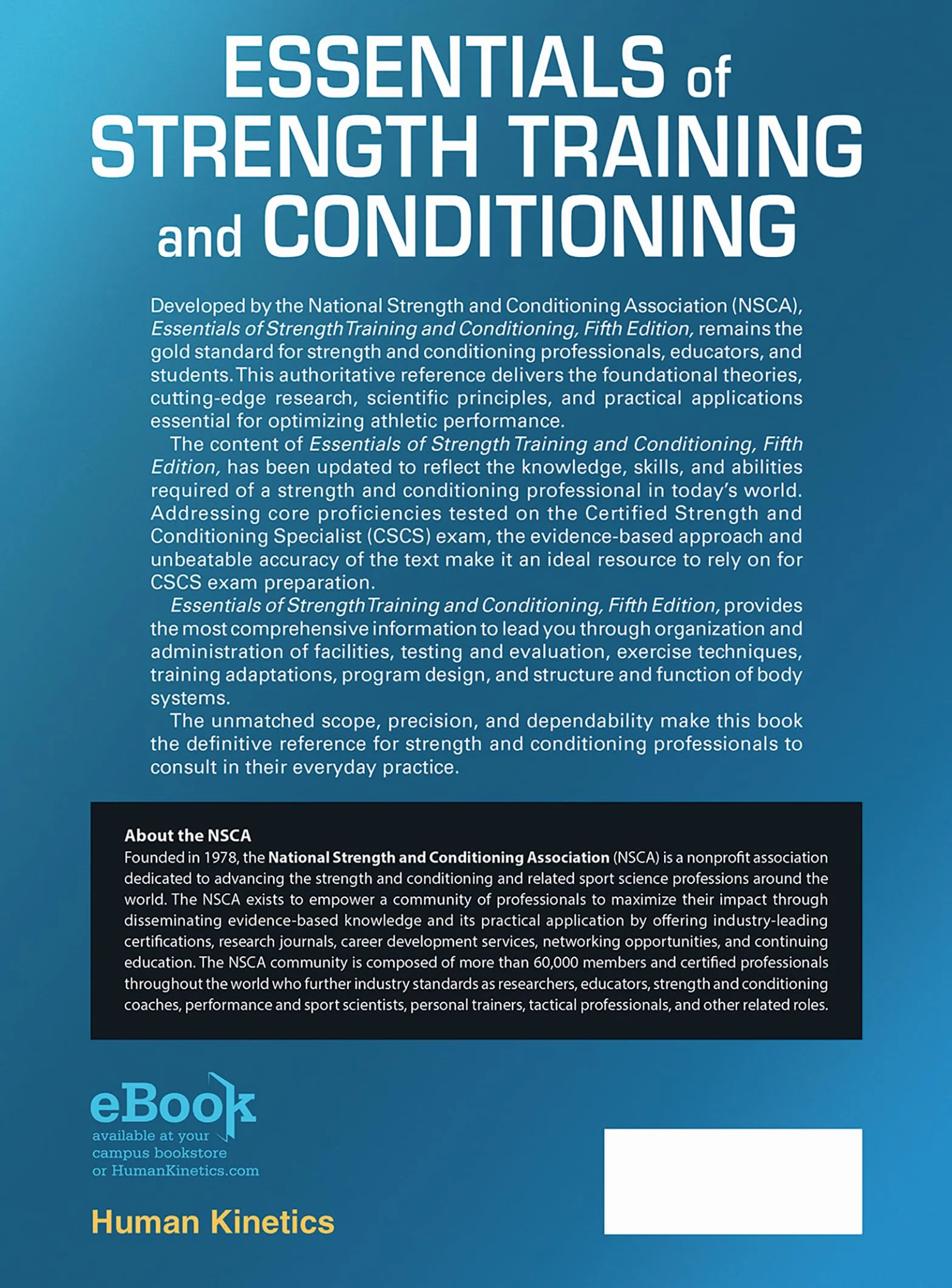 Essentials of Strength Training and Conditioning