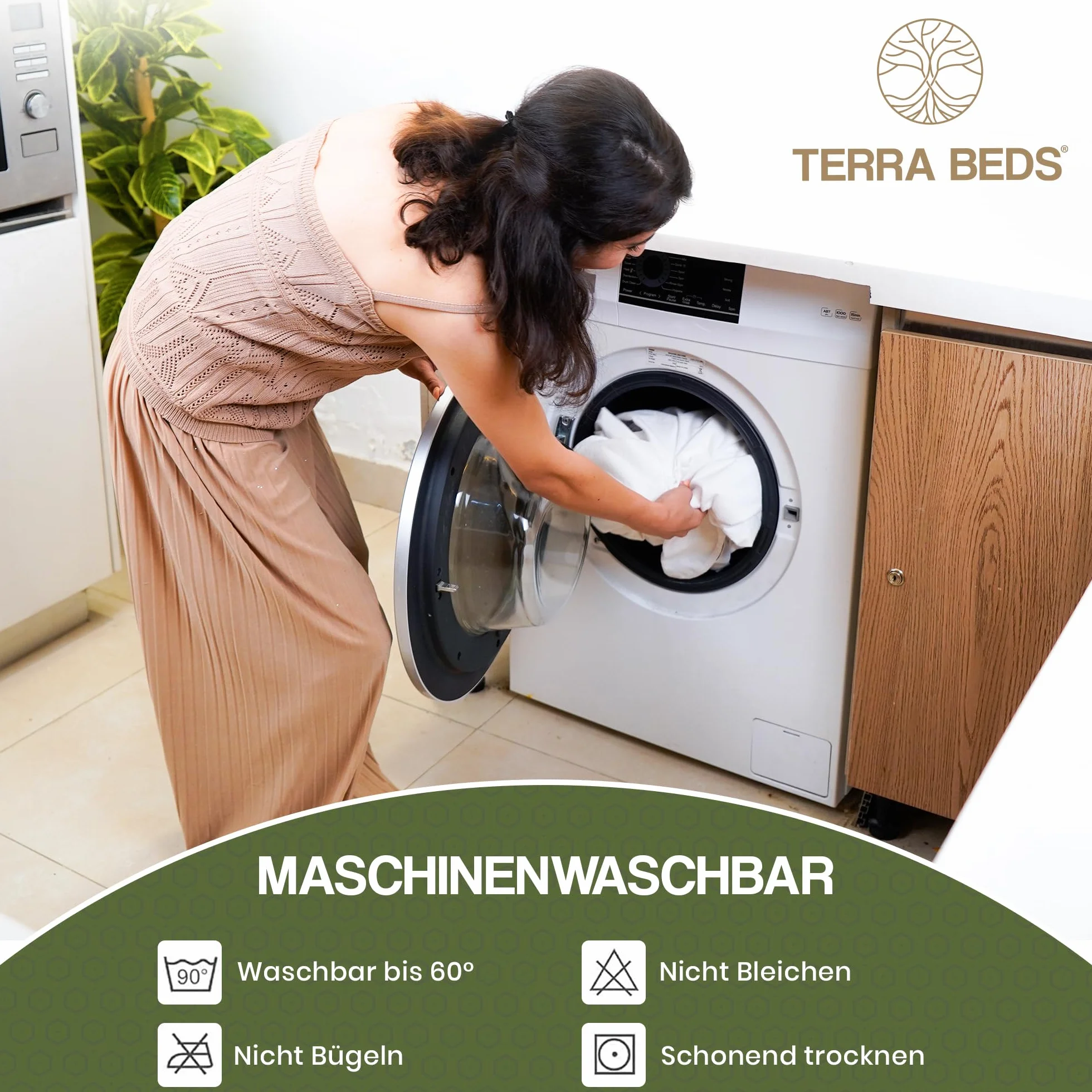 Terra Beds Ochraniacz na materac 90x200 cm wodoodporny bawełniany Oeko-Tex