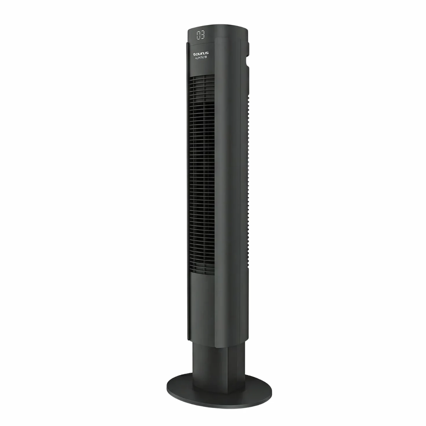 TAURUS BABEL II RCH - Wentylator wieżowy, 50W, wysokość 86 cm, 4 prędkości, 3 tryby pracy, 7,5h timer, oscylacyjny, dotykowy, cyfrowy wyświetlacz, pilot zdalnego sterowania