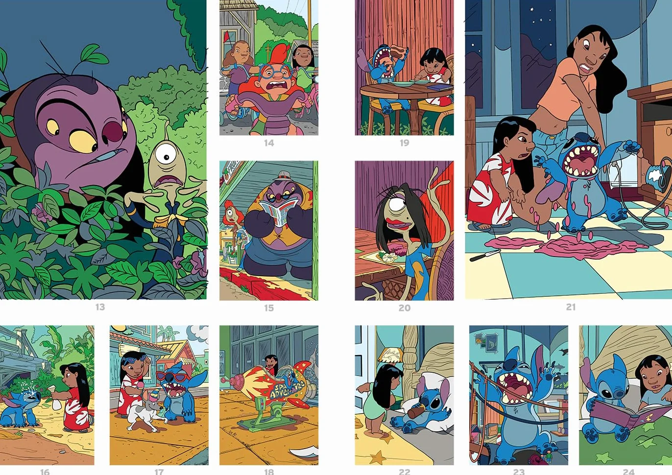 Coloriages au numéro - Stitch: Colorie les chiffres et découvre l'image
