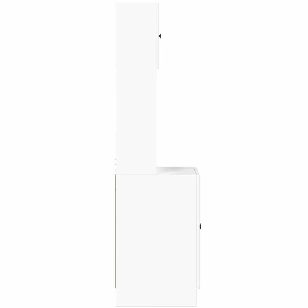 vidaXL Szafka kuchenna, biała, 60x50x180 cm, materiał drewnopochodny, szafka do kuchni, wolnostojąca szafka do kuchni, stojąca szafka kuchenna