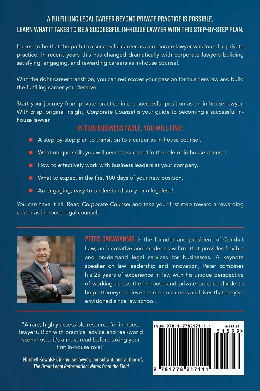 Corporate Counsel: Expert Advice on Becoming a Successful In-House Lawyer