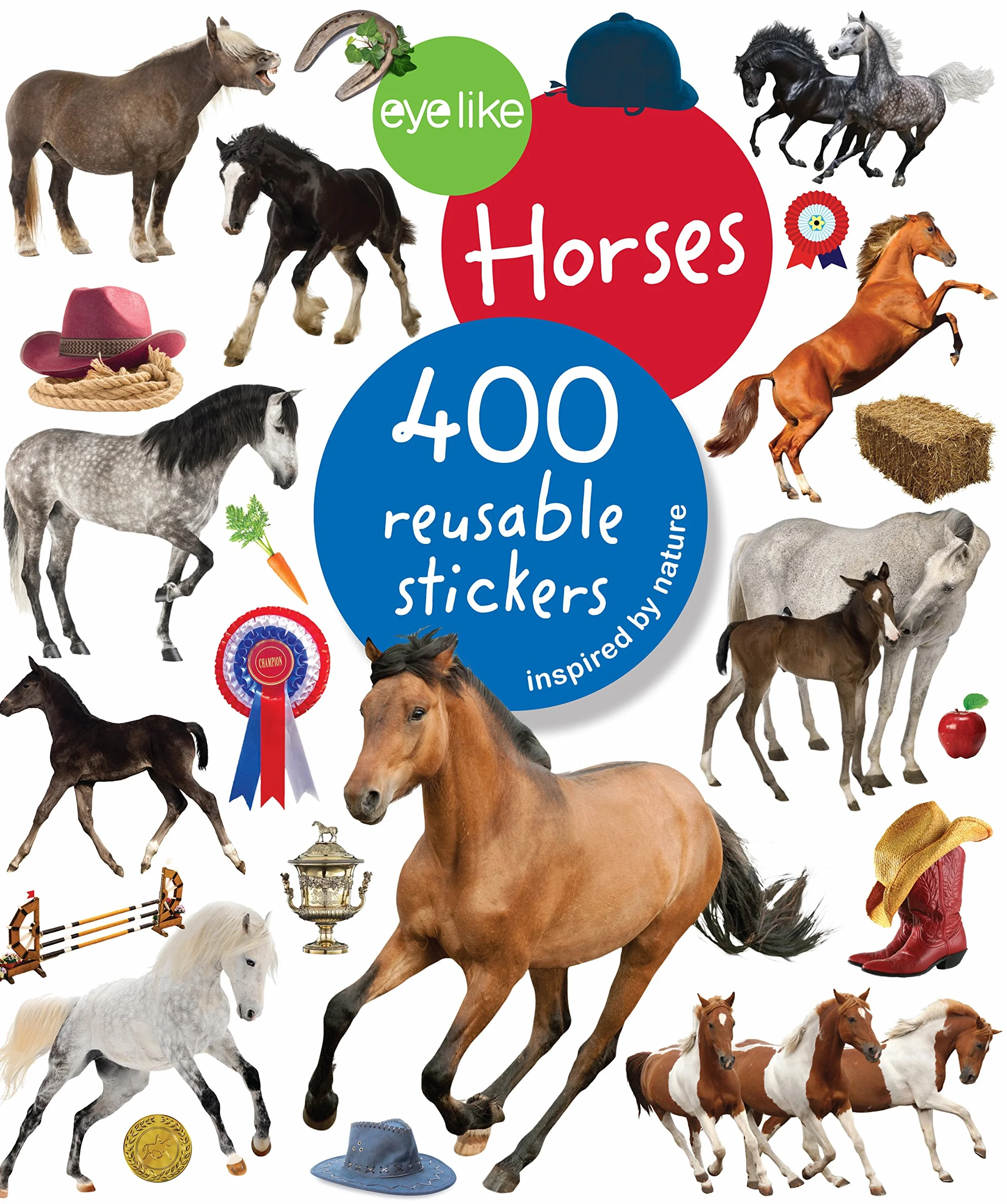 Eyelike Stickers: Horses: 400 reusable stickers