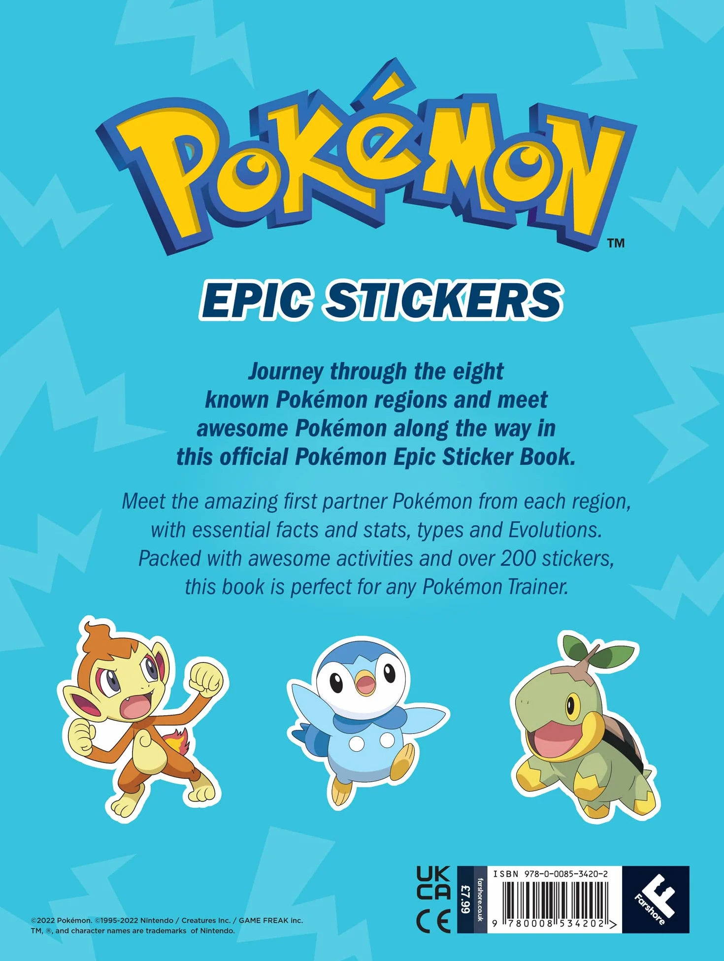 Pokemon Epic Stickers Sticker Activity for Pokemon Fans