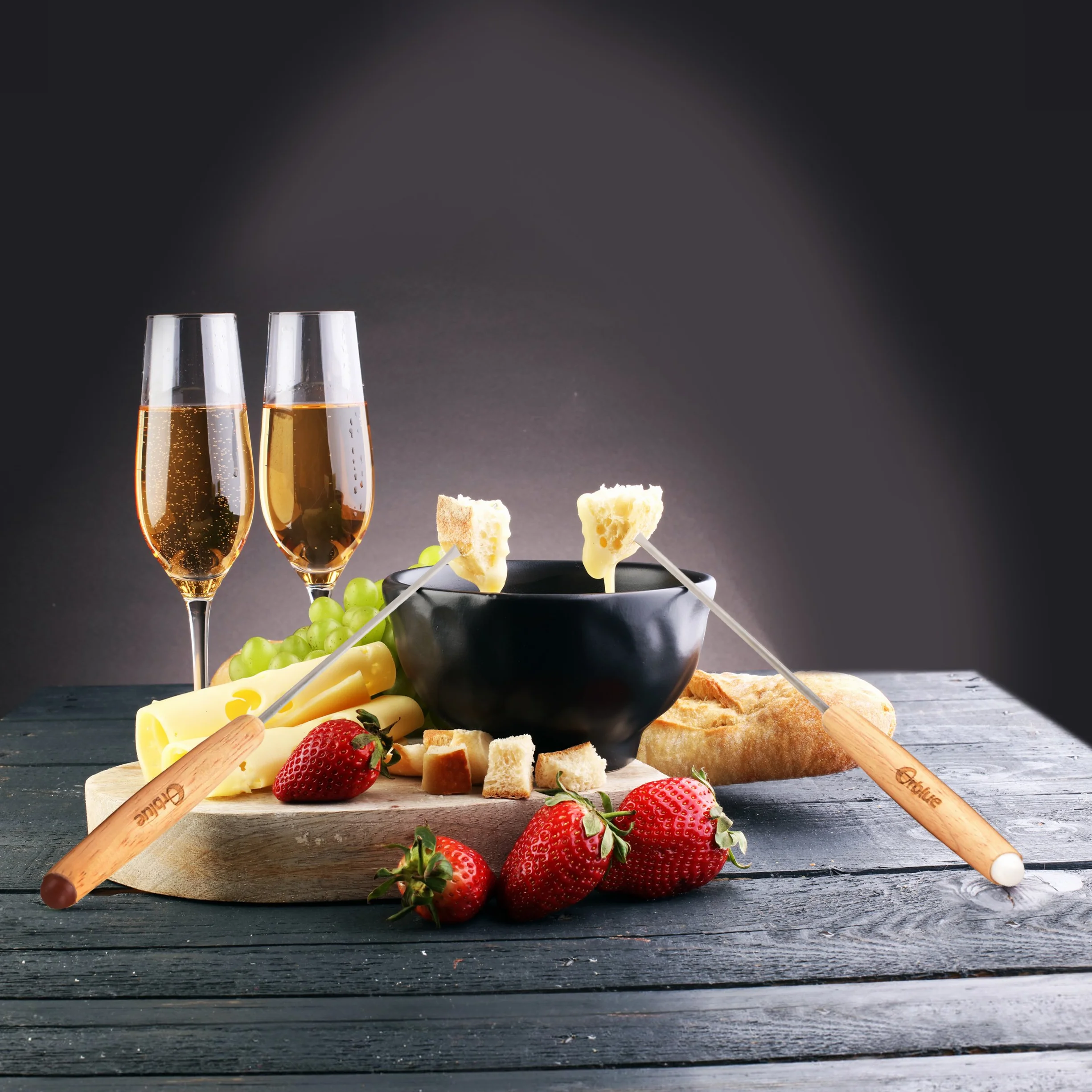 ORBLUE Widelec do Fondue, zestaw 8 sztuk, wielokolorowe