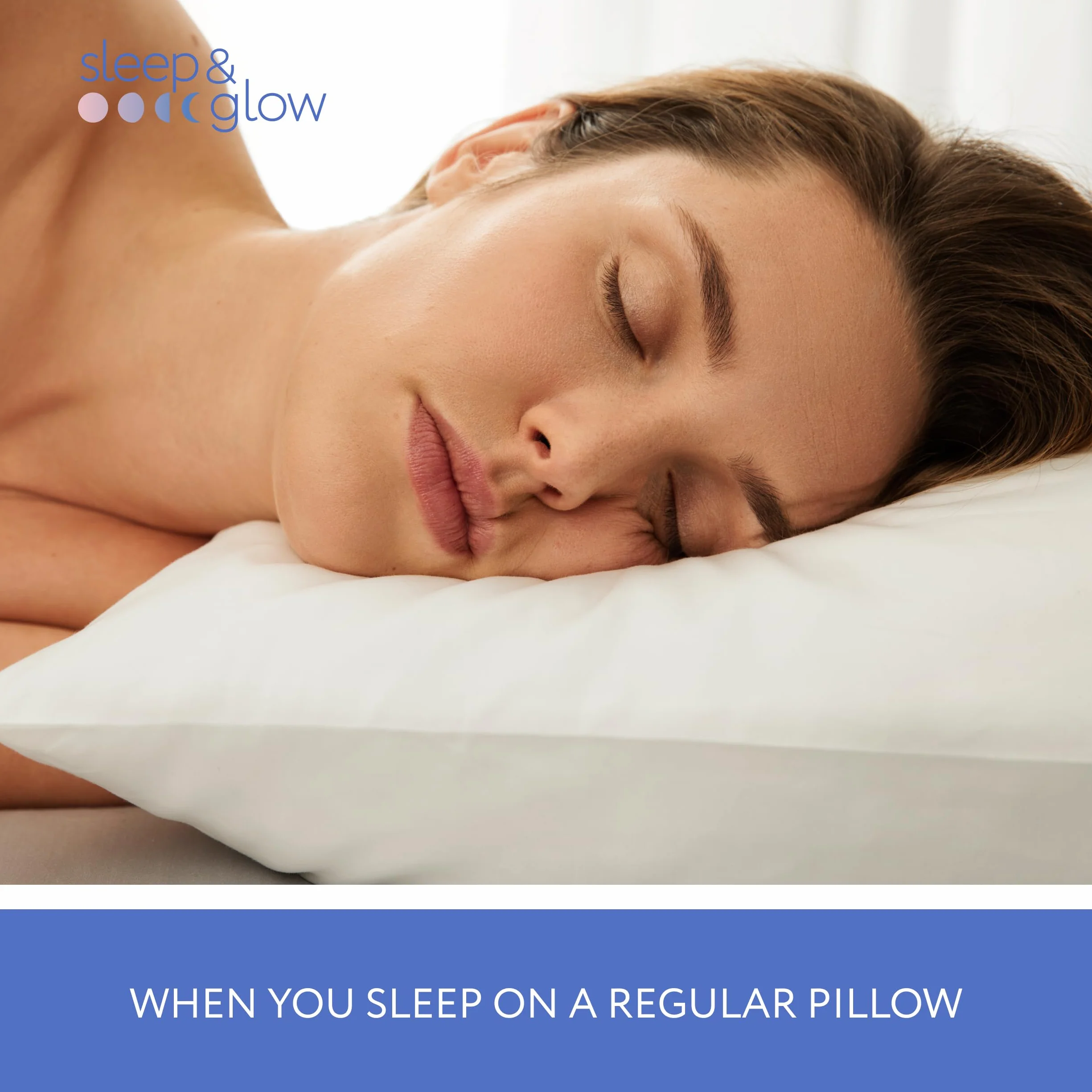 SLEEP & GLOW - Omnia | Poduszka przeciwstarzeniowa, Zwalczająca zmarszczki senne, Ortopedyczna pianka pamięciowa, Regulowana wysokość do spania na plecach i boku