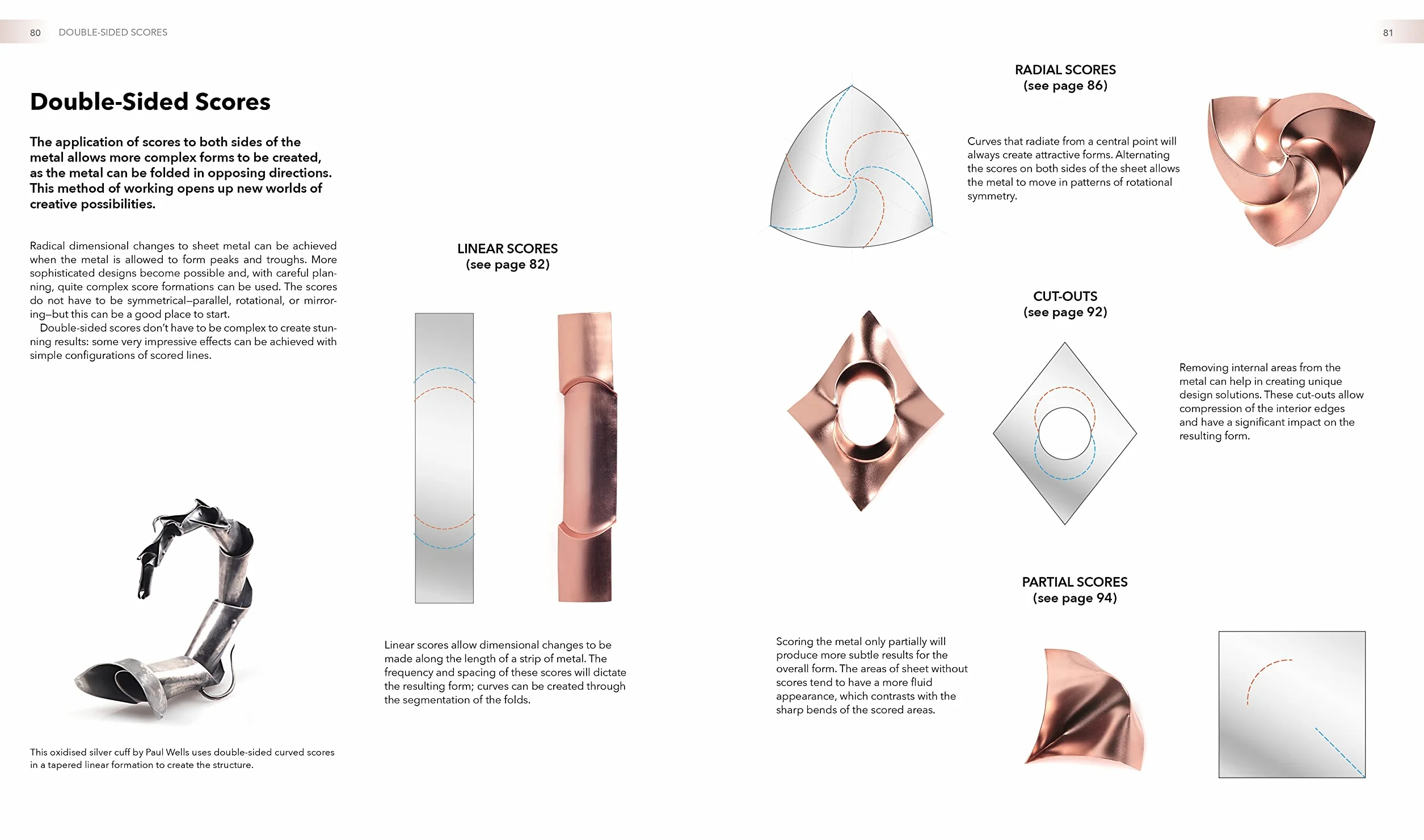 New Jewellery Techniques. Curved Scoring and Folding for Metalwork and Silversmithing /anglais