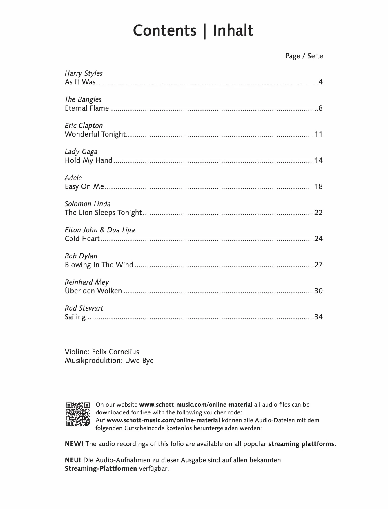 Pop for Violin 12: Easy On Me. Vol. 12. 1-2 violins.