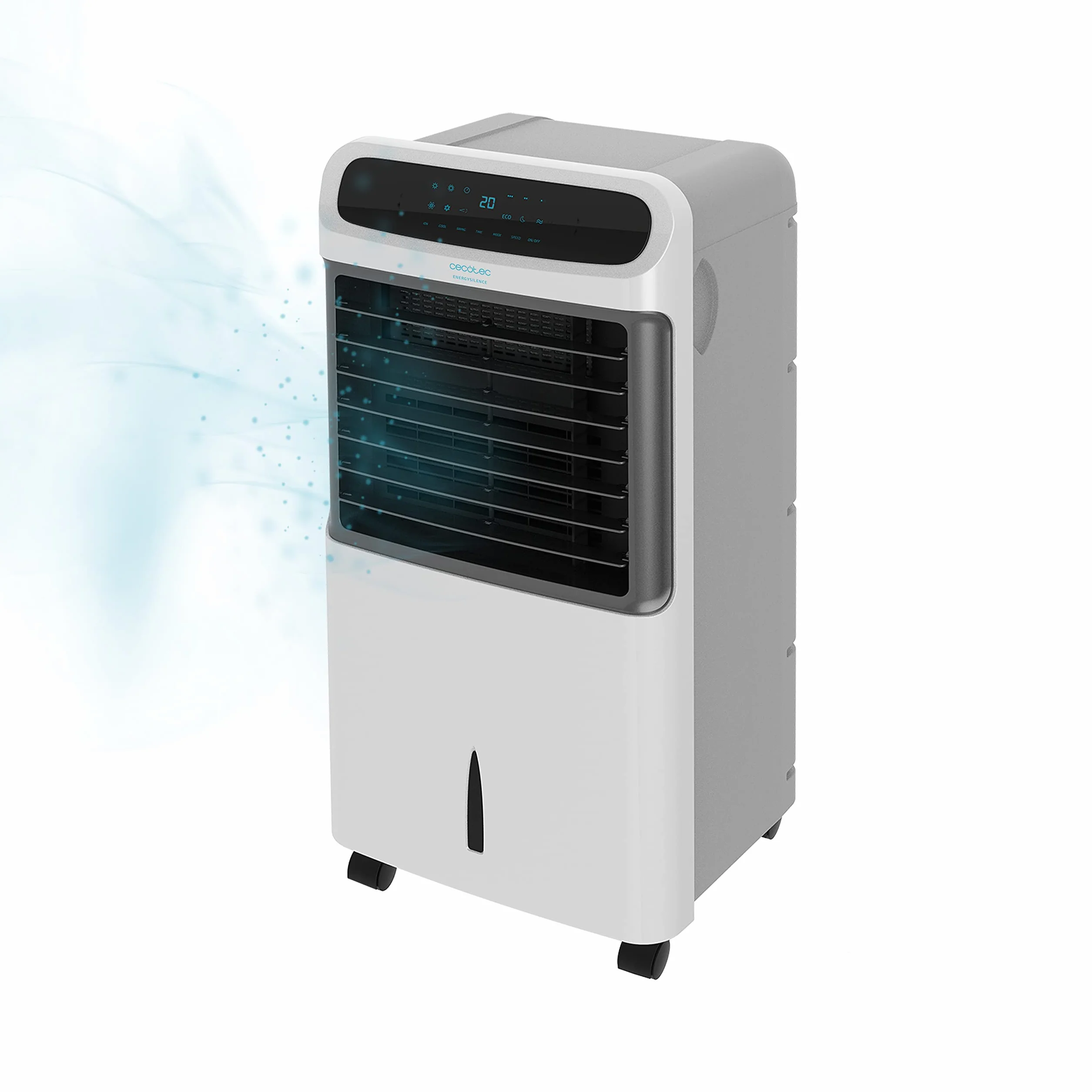 Cecotec 05876 Climatiseur portatif 12 L 65 dB 80 W Noir, Blanc