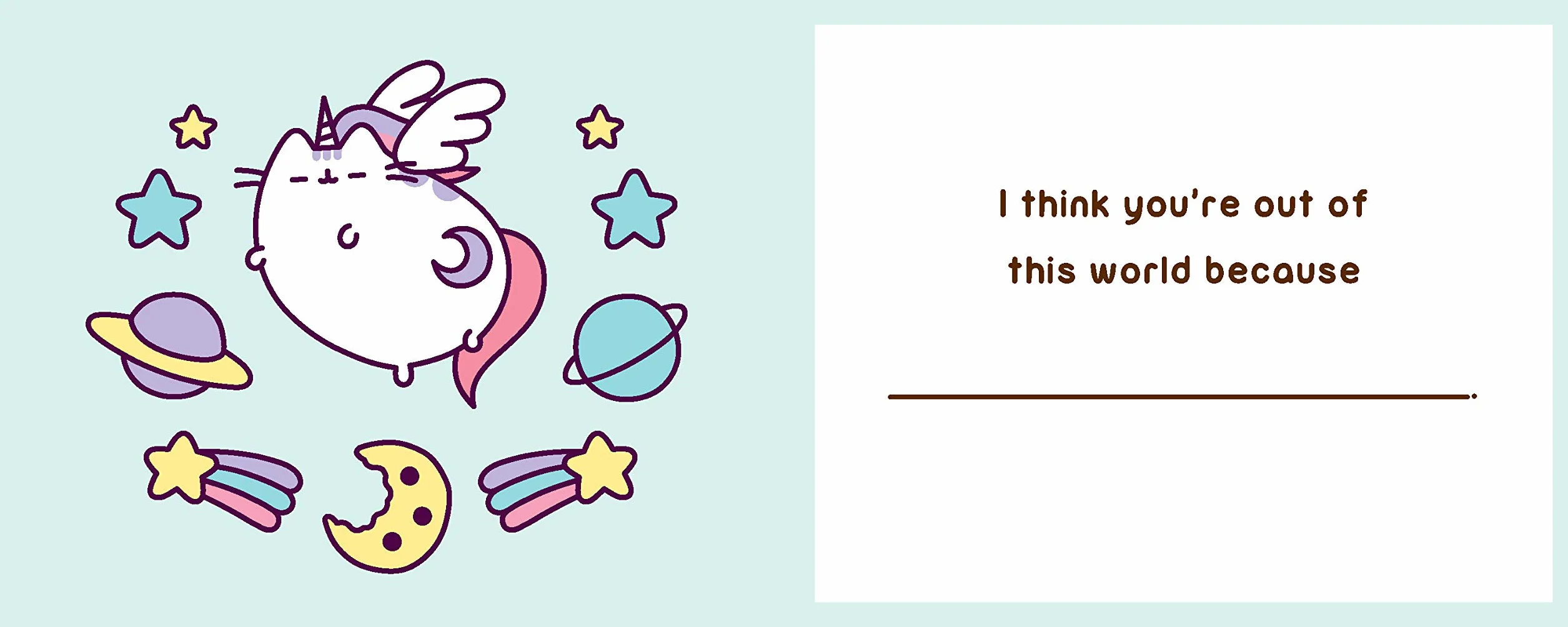 Pusheen: I Like You More Than Pizza: A Fill-In Book