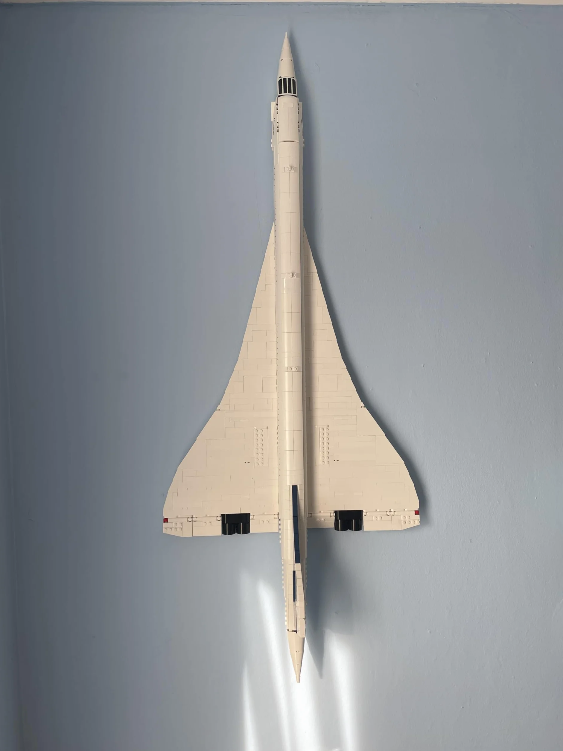Hak ścienny do Lego 10318 Concorde Icons Set | Płaski uchwyt ścienny (skierowany na płasko)