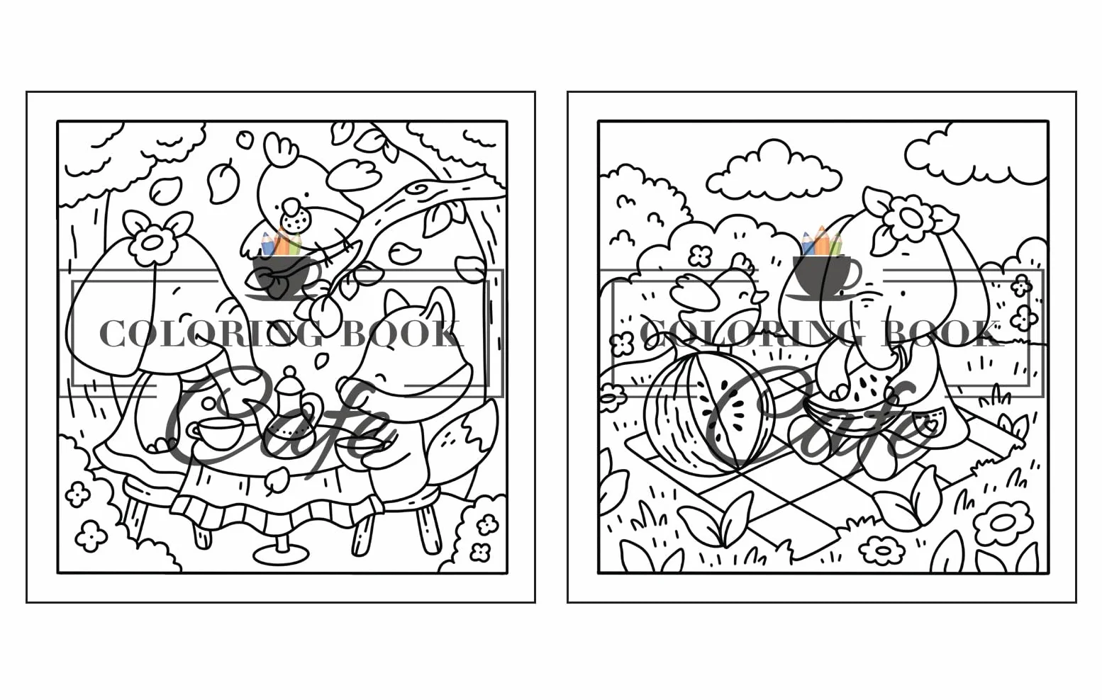 Comfy Life: Cute and Comfy Coloring Book for Adults and Teens Featuring Hygge Scenes with Adorable Animal Characters for Stress Relief and Relaxation